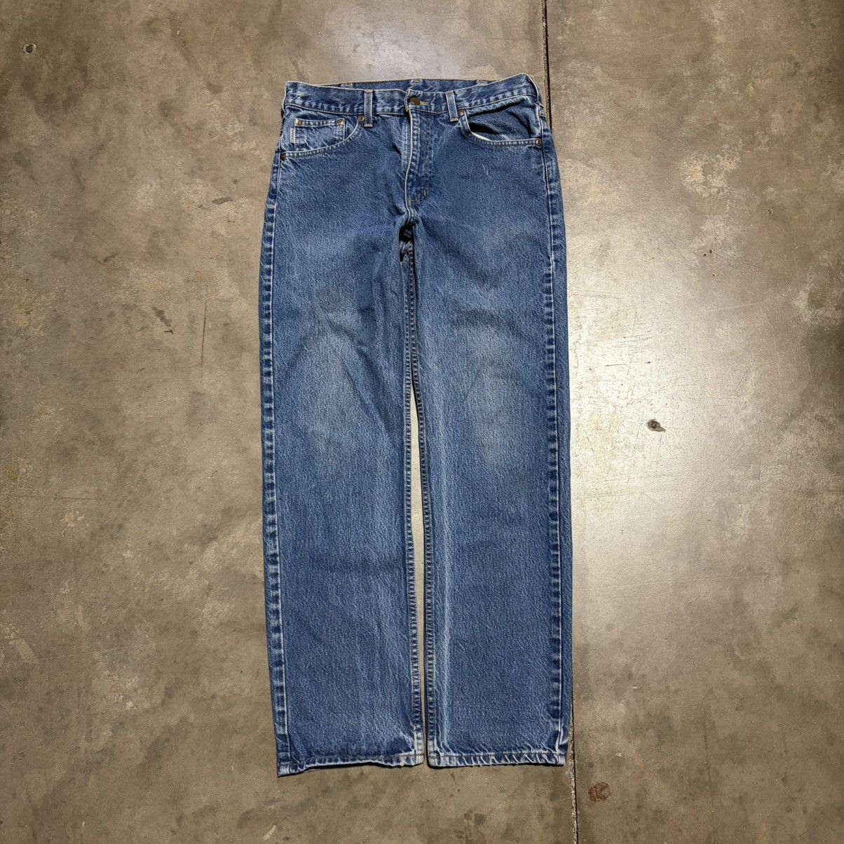 Carhartt Vintage Carhartt Denim Jeans Washed Faded B19 PRW Grunge Y2K Size US 33 - 1 Thumbnail