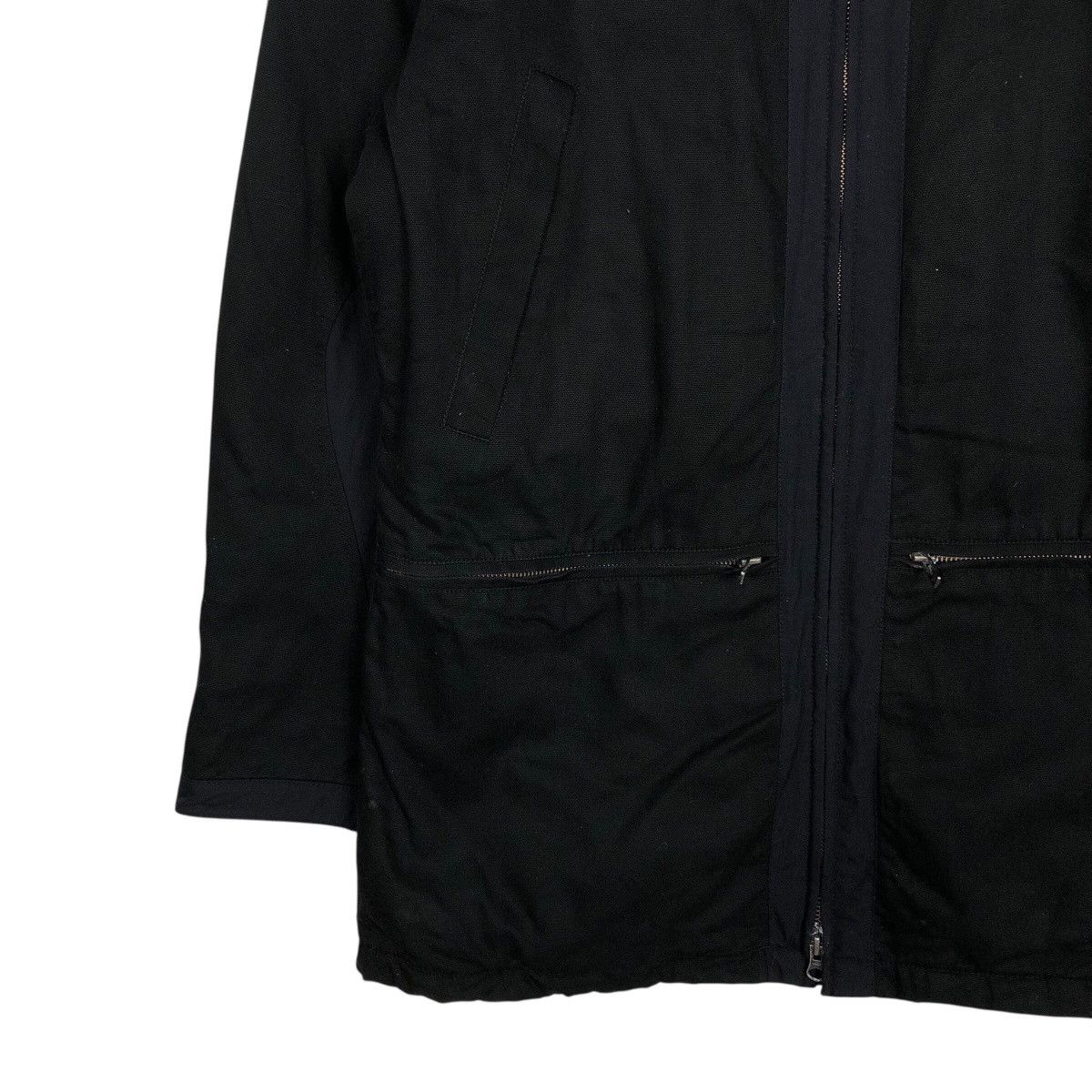 Japanese Brand Black Zip Up Jacket Stand Collar Pocket Casual Coat Biglidue Size US M / EU 48-50 / 2 - 5 Thumbnail
