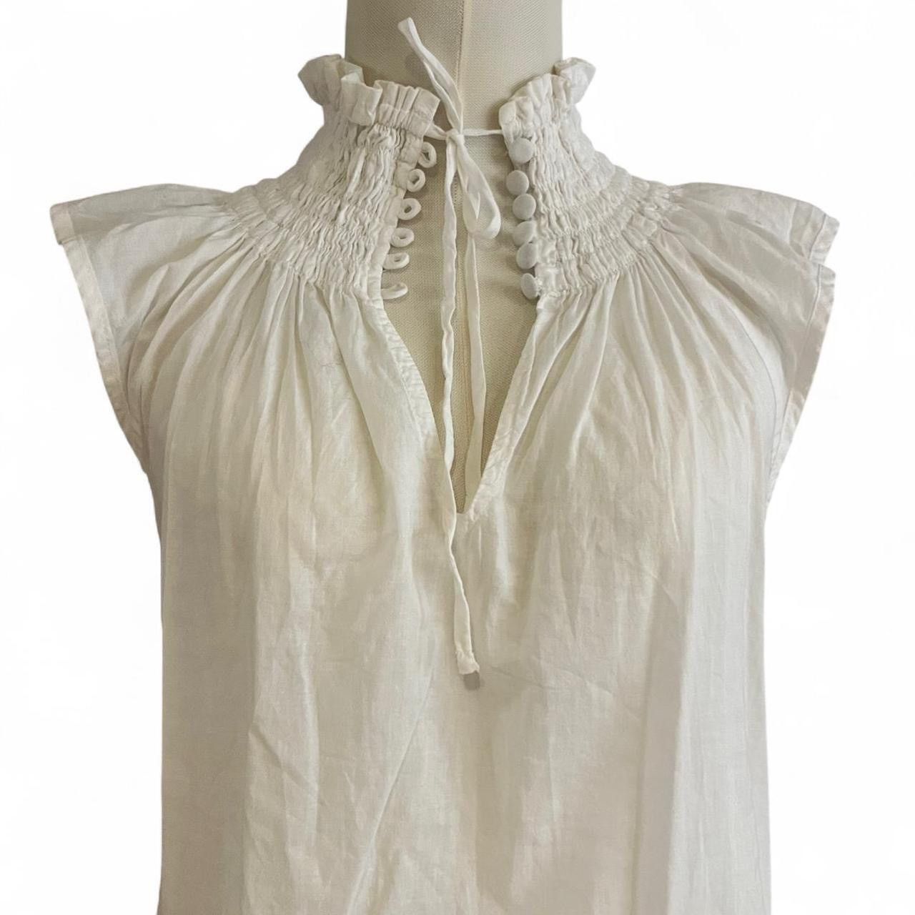 Other y2k romantic coquette white blouse with open back detail🌹 Size S / US 4 / IT 40 - 3 Thumbnail
