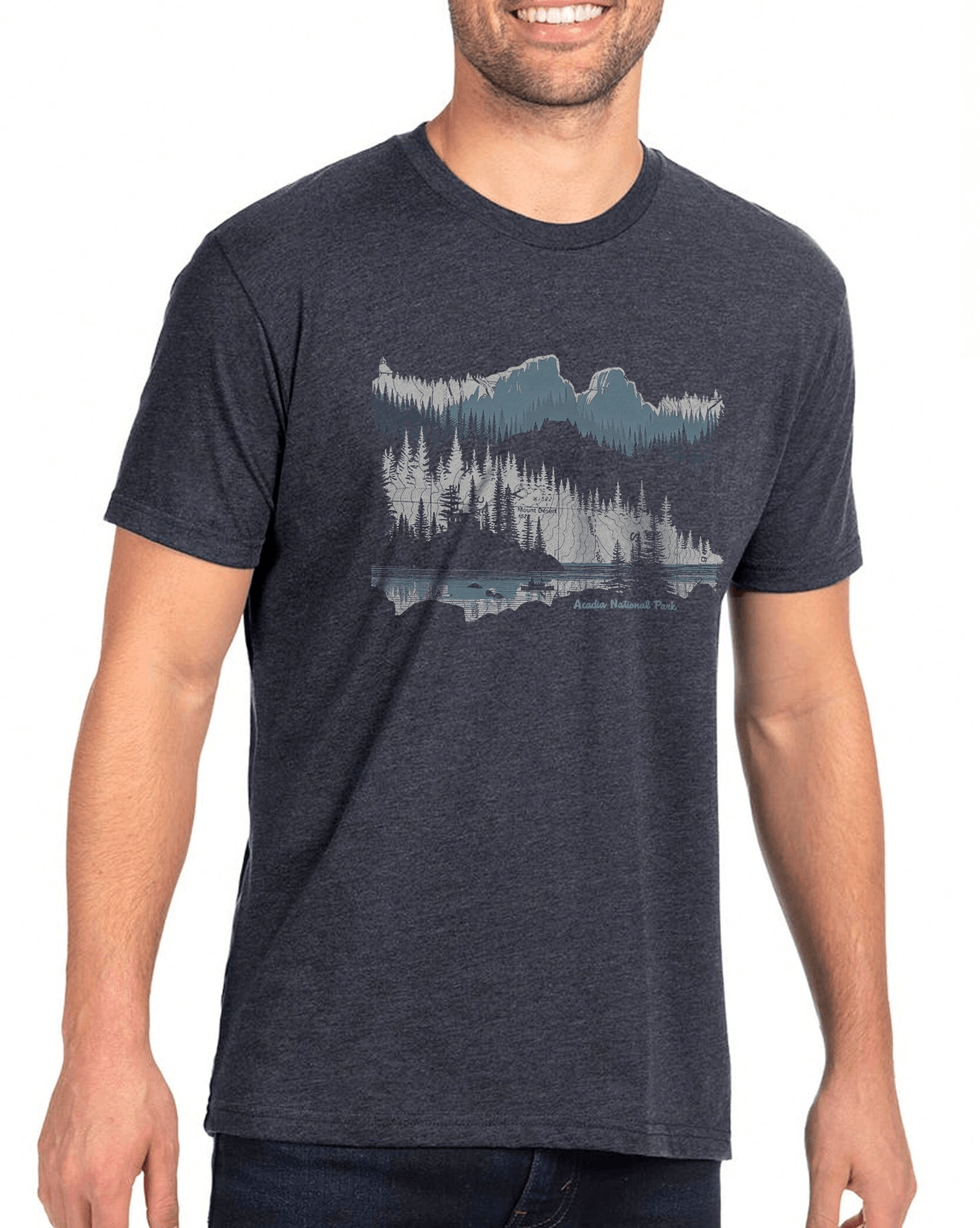Designer × Vintage Men’s Acadia National Park Graphic T-Shirt Size US M / EU 48-50 / 2 - 3 Thumbnail