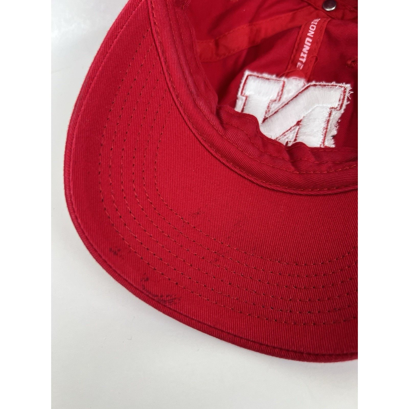 Top Of The World Nebraska Cornhuskers Strapback Hat Cap Red Top Of The Works Size ONE SIZE - 9 Thumbnail