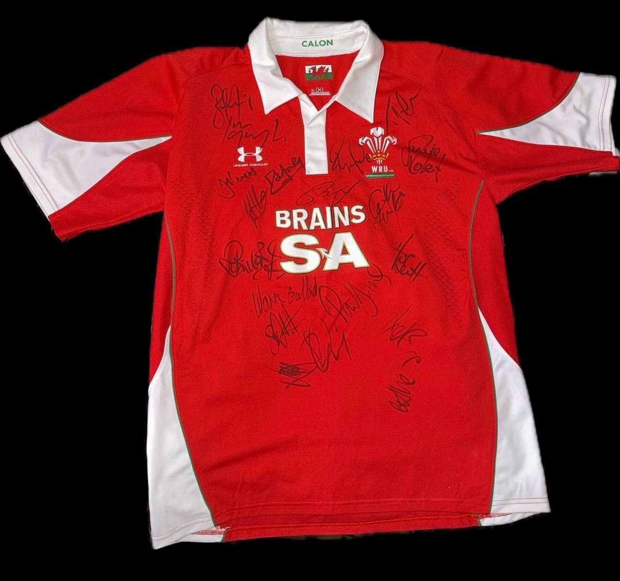 Under Armour WRU Wales Rugby Union Brains SA Calon Under Armour Jersey Size US XL / EU 56 / 4 - 7 Thumbnail