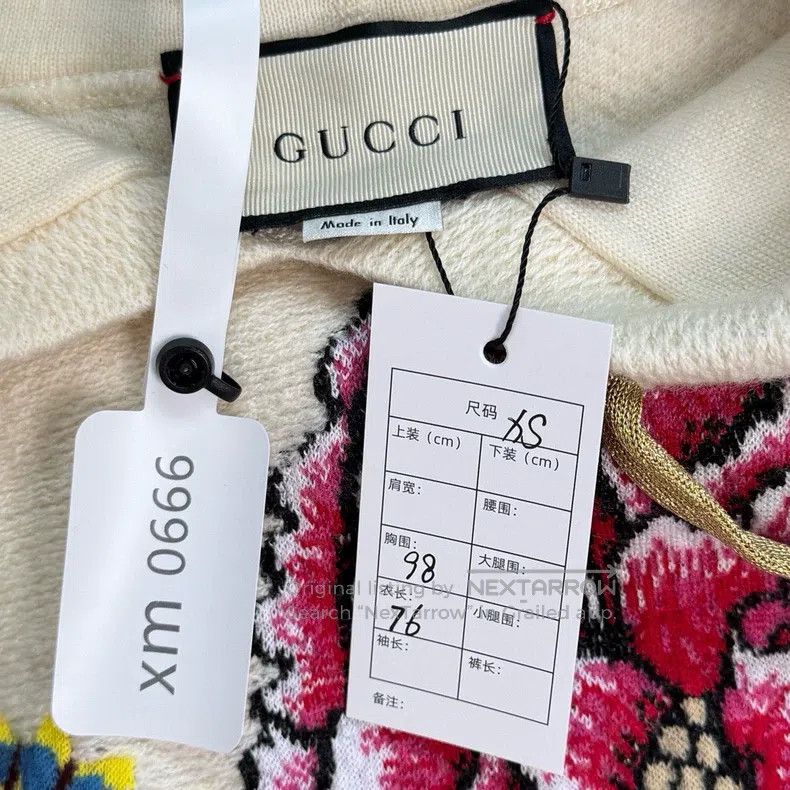 Gucci Gucci Embroidered flower butterfly catwalk knitted hoodie Size US XS / EU 42 / 0 - 2 Thumbnail