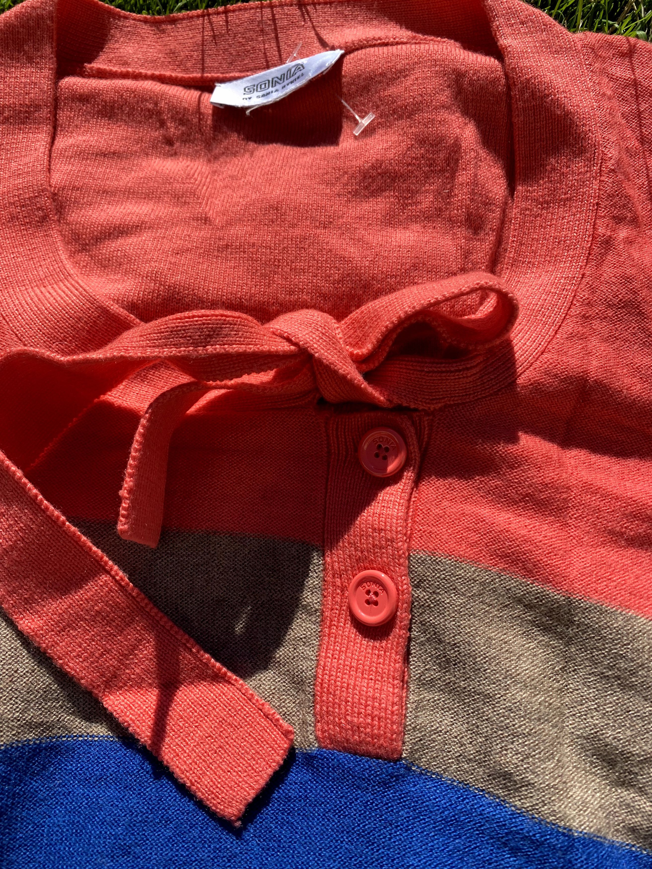Designer × Sonia Rykiel Vintage Sonia By Sonia Rykiel Rainbow Pullover Designer Size S / US 4 / IT 40 - 6 Thumbnail