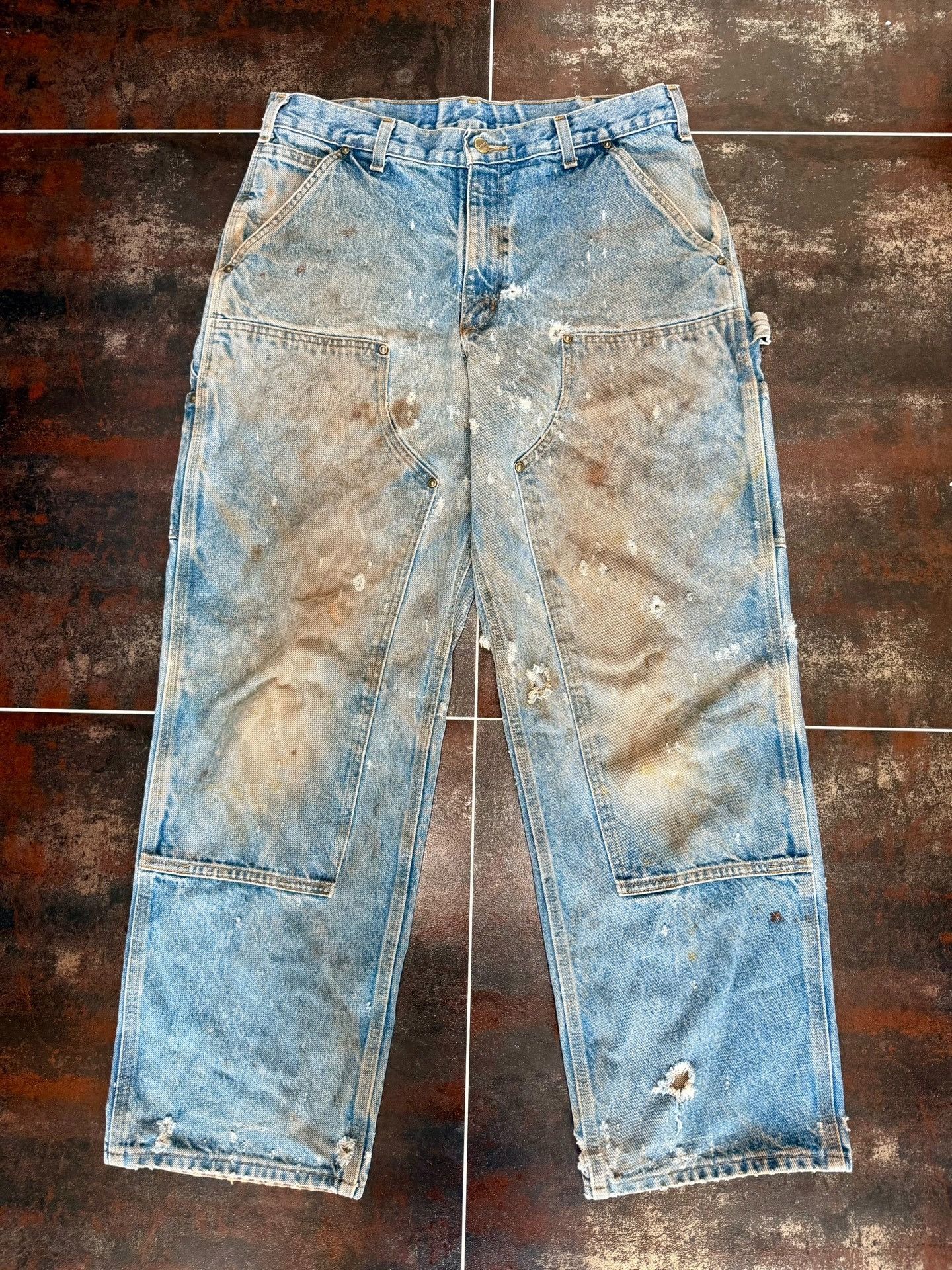 Vintage Vintage Carhartt B73 Work Pants Size US 30 / EU 46 - 1 Thumbnail