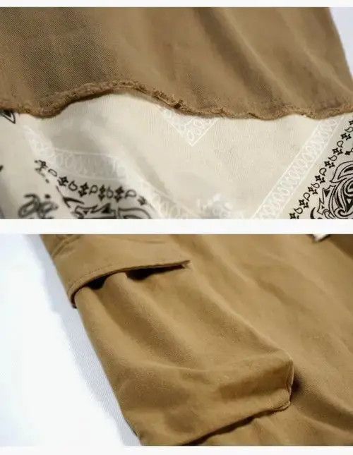 Jean 20AW Indigo Union Japan Khaki Bandana Paisley Jogger Pants Size US 32 / EU 48 - 4 Thumbnail