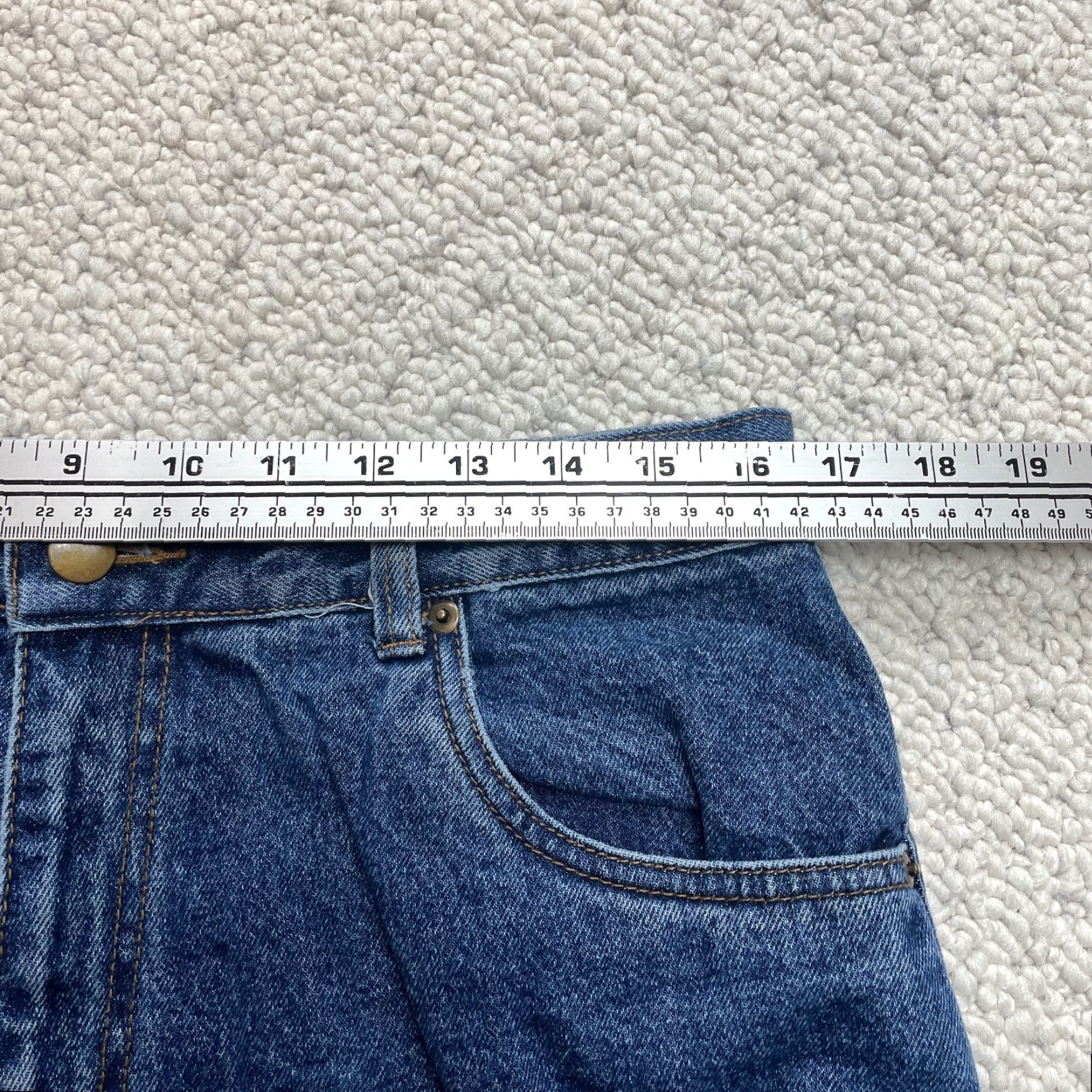 Vintage Burry Lane Jeans Womens 14 Blue Denim Dark Wash Straight Mom High Rise 33x30 Size 36" / US 14 / IT 50 - 6 Thumbnail