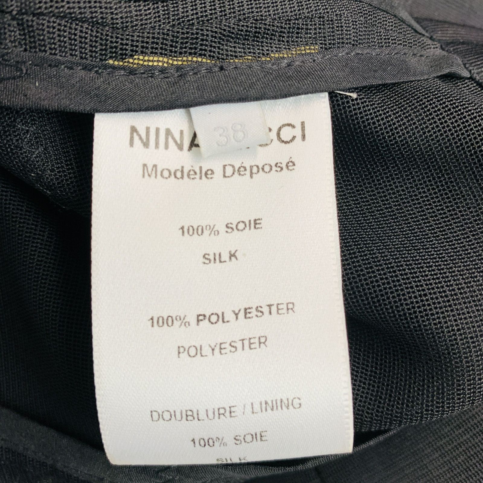 Nina Ricci NINA RICCI Size 6 Black Silk Layered Blazer Size M / US 6-8 / IT 42-44 - 7 Thumbnail