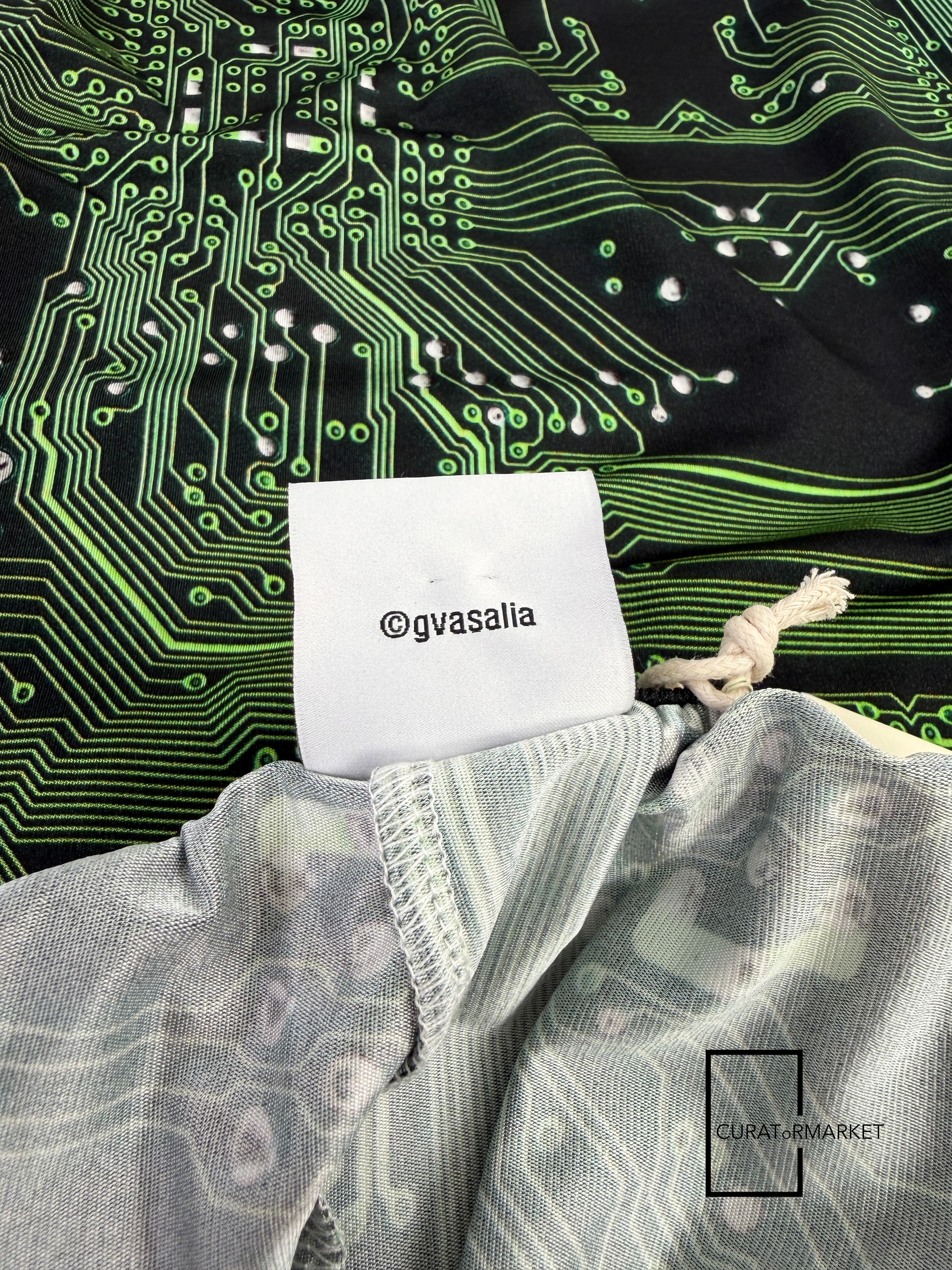 Vetements Small GRAIL Cyber Circuit Crypto Print Wide Leg Pants FW22 Size US 30 / EU 46 - 8 Thumbnail