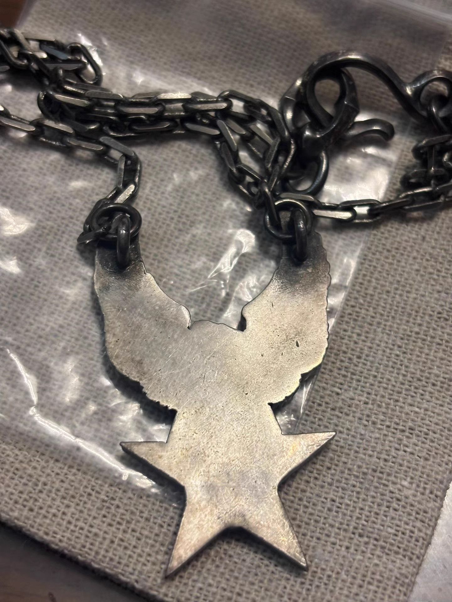 Backbone backbone Sterling Silver Harley Motorcycle Necklace K11 Size ONE SIZE - 3 Thumbnail