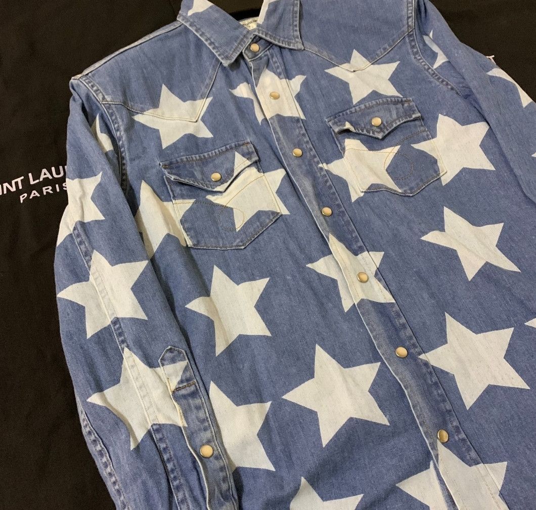 saint laurent star shirt-2505