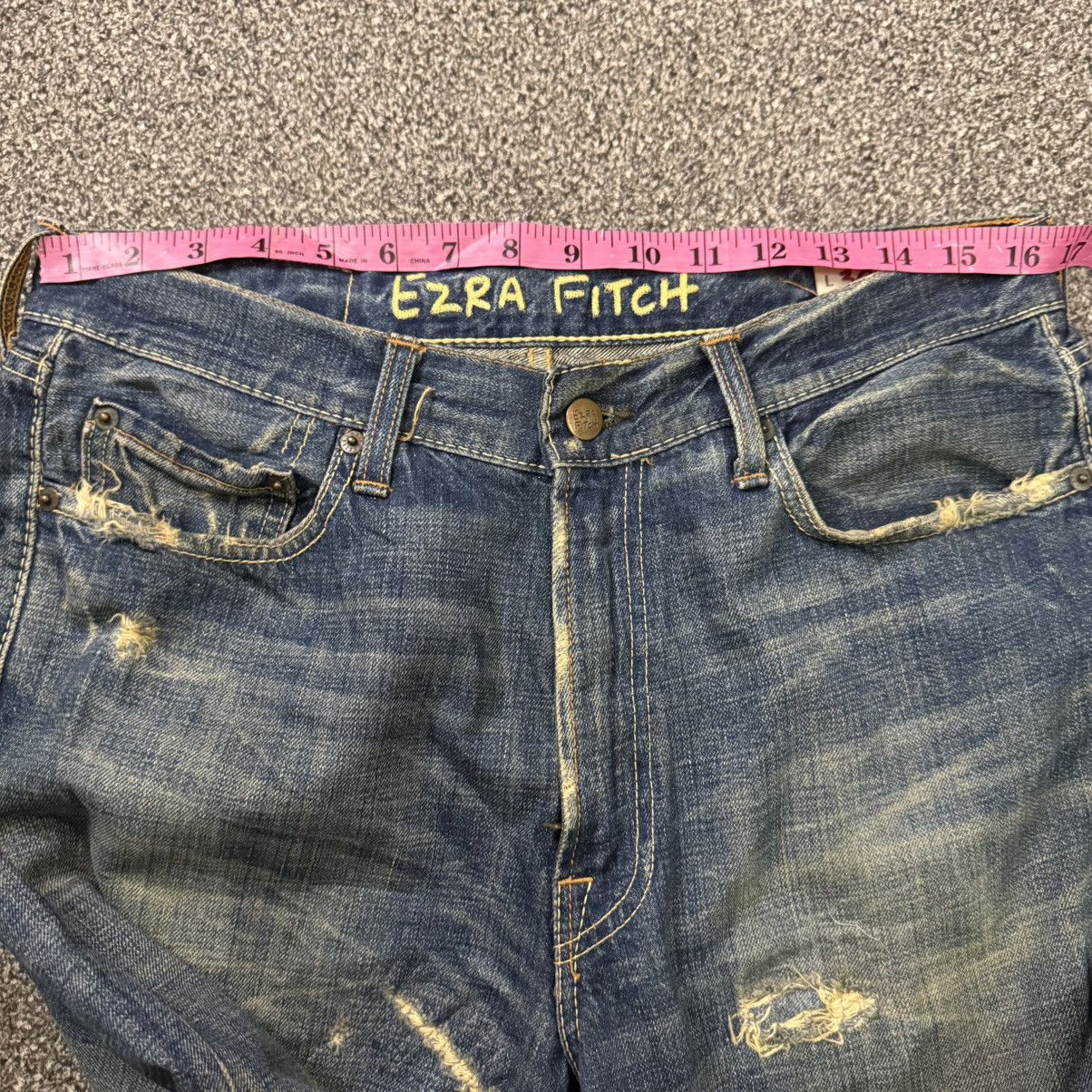 Beauty Beast Bootcut Ezra Fitch Distressed y2k Style Wide Leg Denim Size US 33 - 13 Thumbnail
