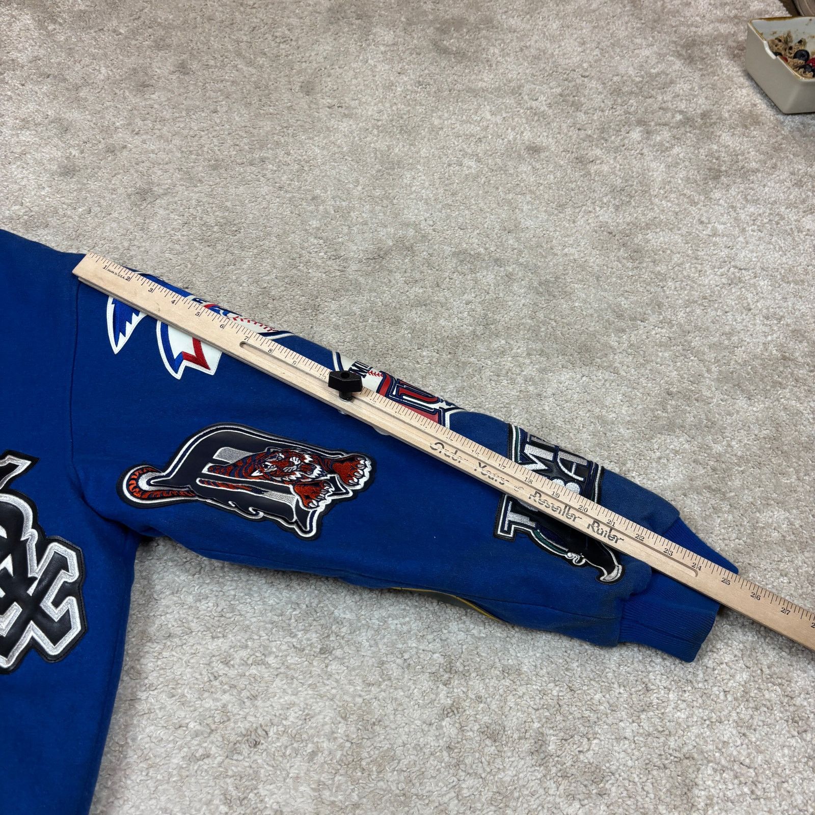 Jeff Hamilton × Vintage Vintage Jeff Hamilton MLB Patch Wool Reversible Jacket 3XL Size US XXL / EU 58 / 5 - 14 Thumbnail