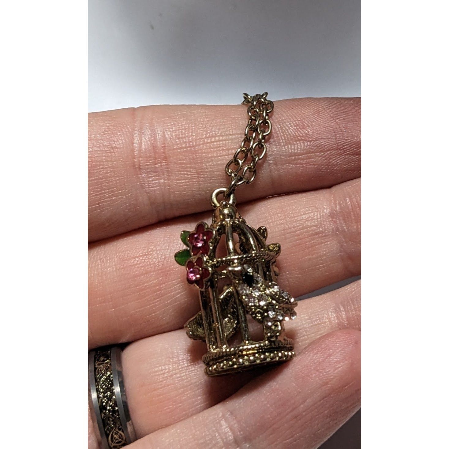 Other Cottagecore Gold Floral Birdcage Necklace Size ONE SIZE - 12 Thumbnail