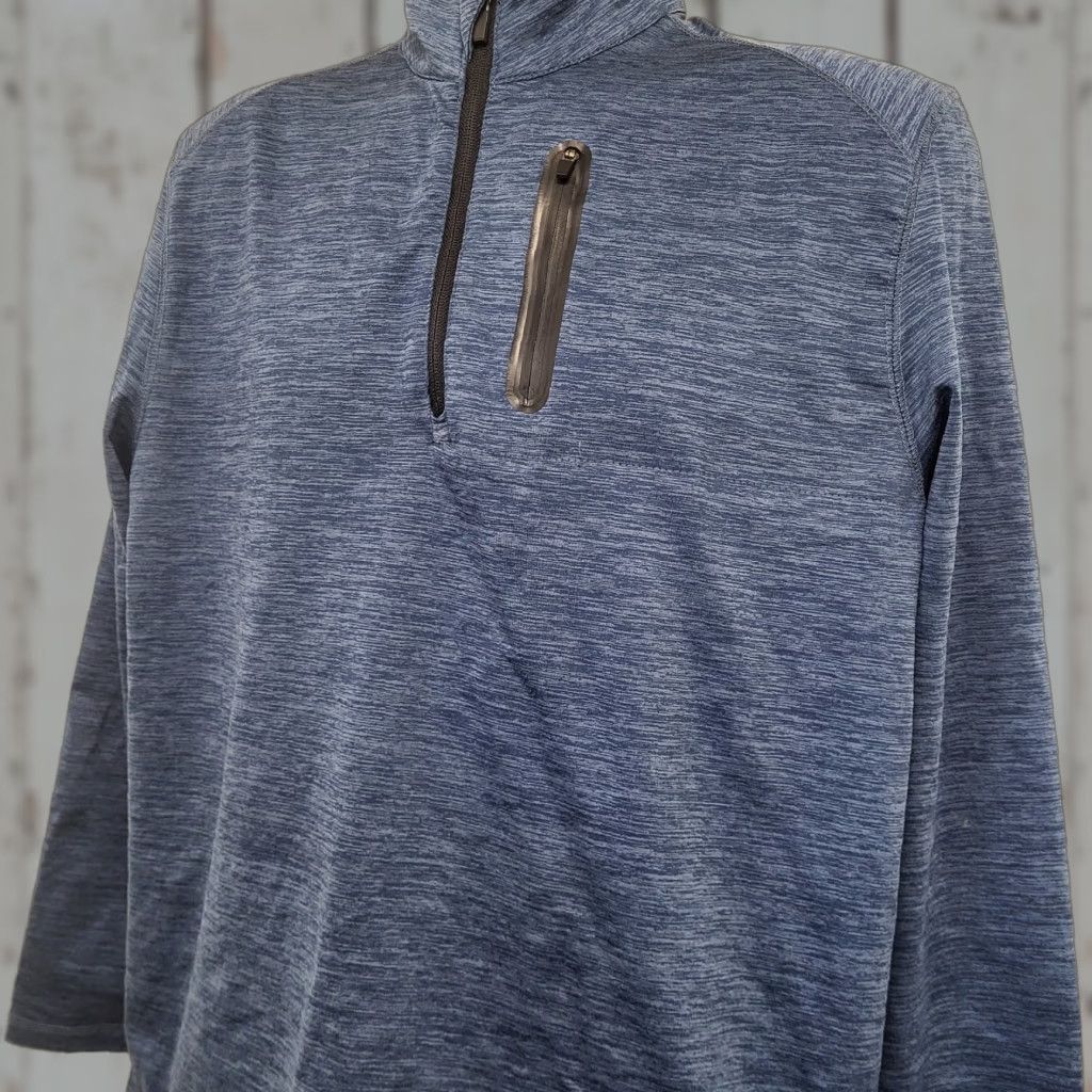 PGA Tour PGA Tour Sweater 1/2 Zip Men's Medium Dark Heather Blue Long Sleeve Pocket Size US M / EU 48-50 / 2 - 1 Thumbnail