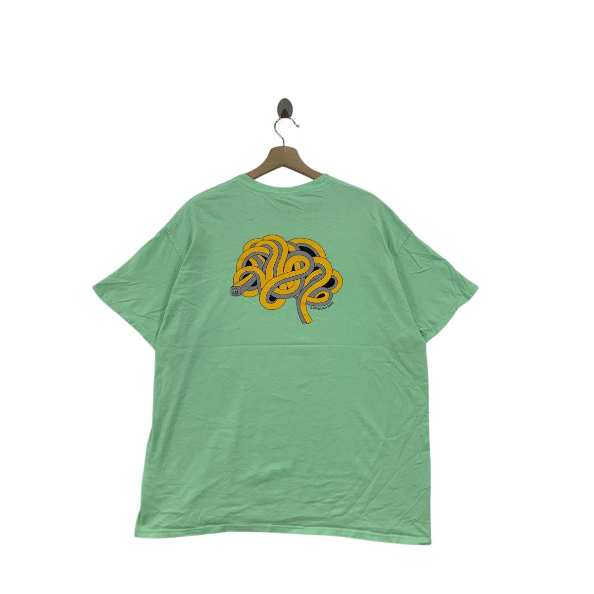 Vintage PARANOIA SLAPPYS Panorama Family Skateboard Rap Tee Shirt Size US XL / EU 56 / 4 - 4 Thumbnail