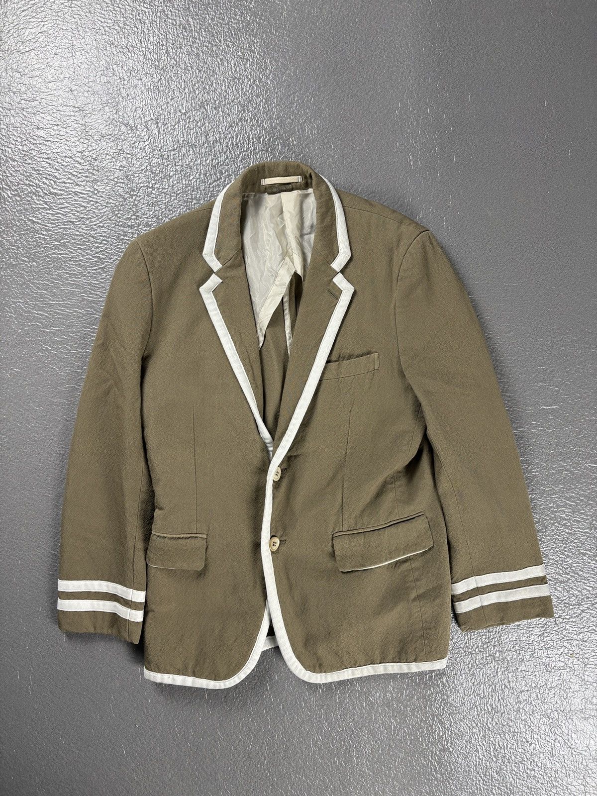 Comme des Garcons Homme Plus Comme des Garcons SS08 Homme Plus Blazer Beige Size 46R - 1 Thumbnail
