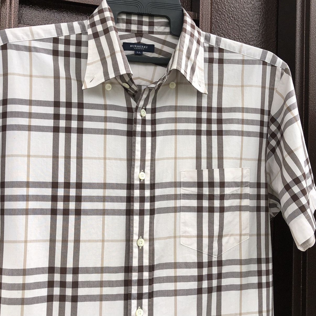 Burberry Burberry Checked Cotton Novacheck Short Sleeves Size US L / EU 52-54 / 3 - 2 Thumbnail