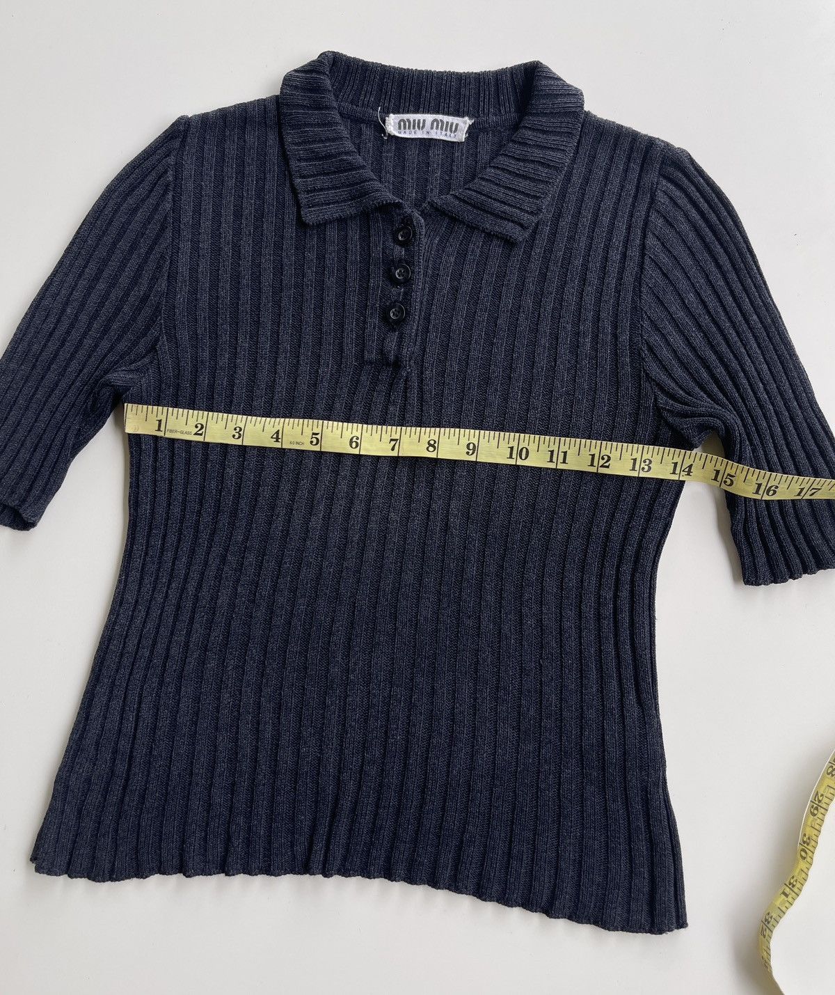 Miu Miu 90s Miu Miu Ribbed Jumper Knit Size M / US 6-8 / IT 42-44 - 7 Thumbnail