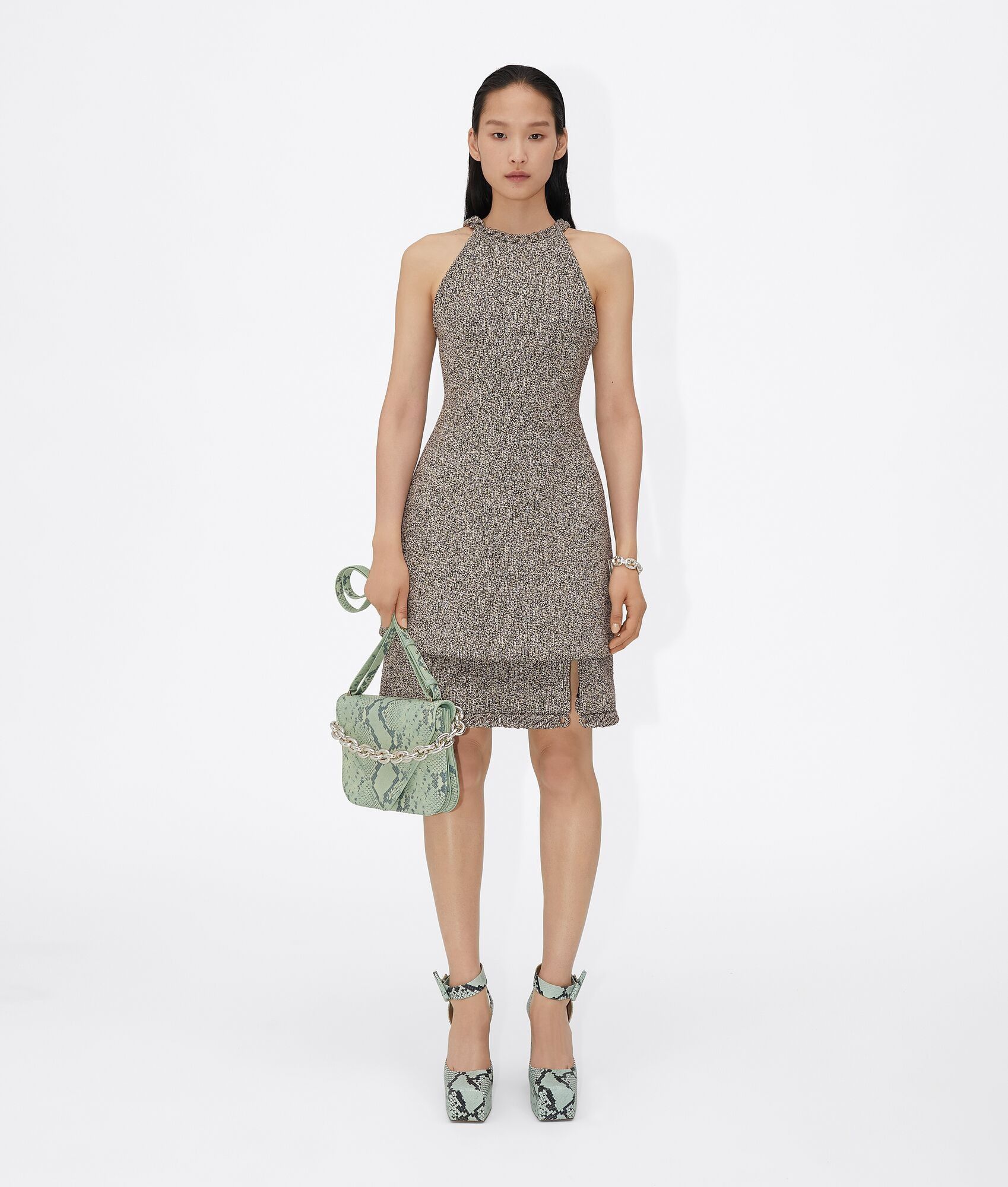 Bottega Veneta o1n1vont0325 Size: OS / Mount Bag in Sage Green/Slate Grey Size ONE SIZE - 5 Thumbnail
