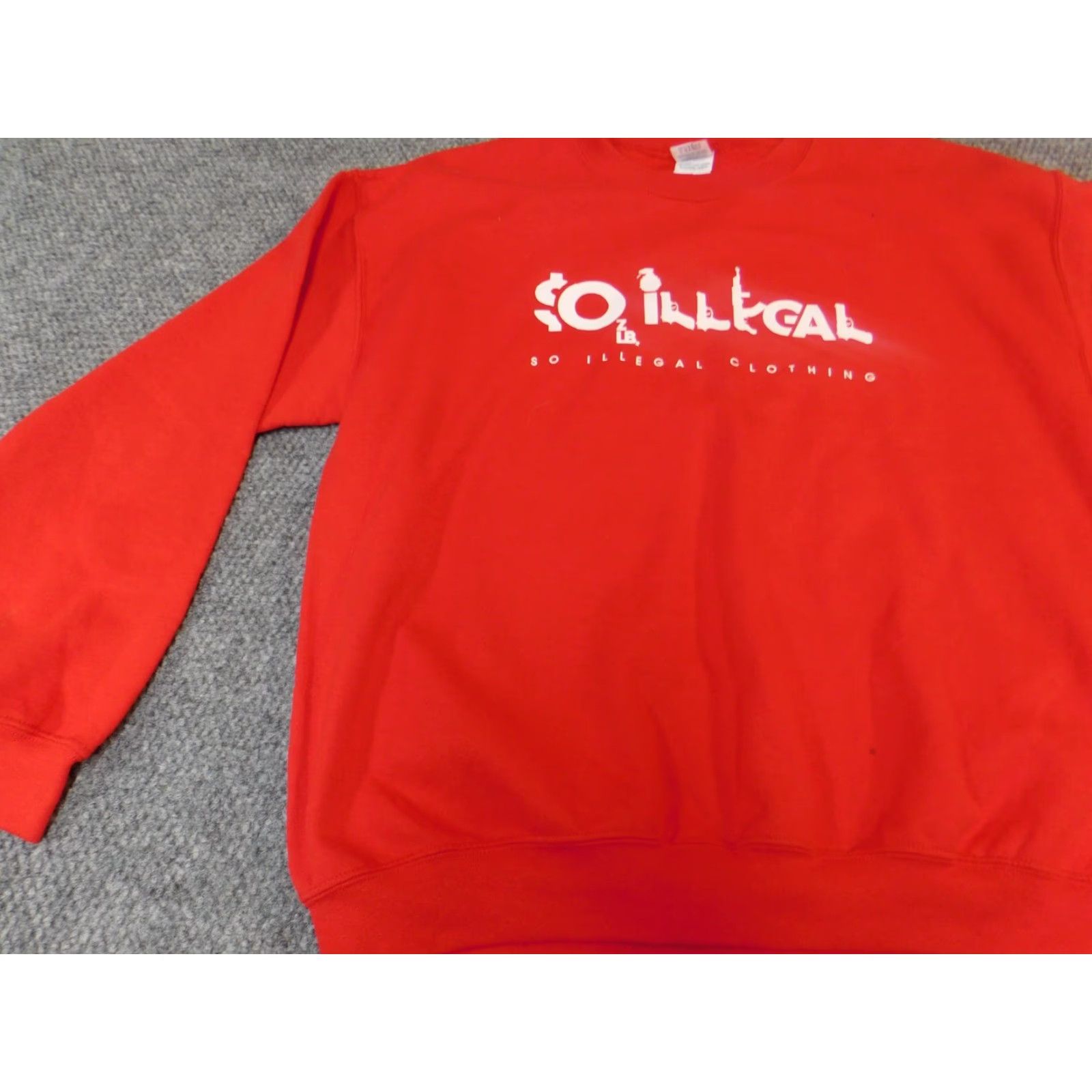 Gildan Gildan Sweater Mens L Red Crew Neck Pullover Knit 1/4 Zip Holiday Blemish Size US L / EU 52-54 / 3 - 3 Thumbnail
