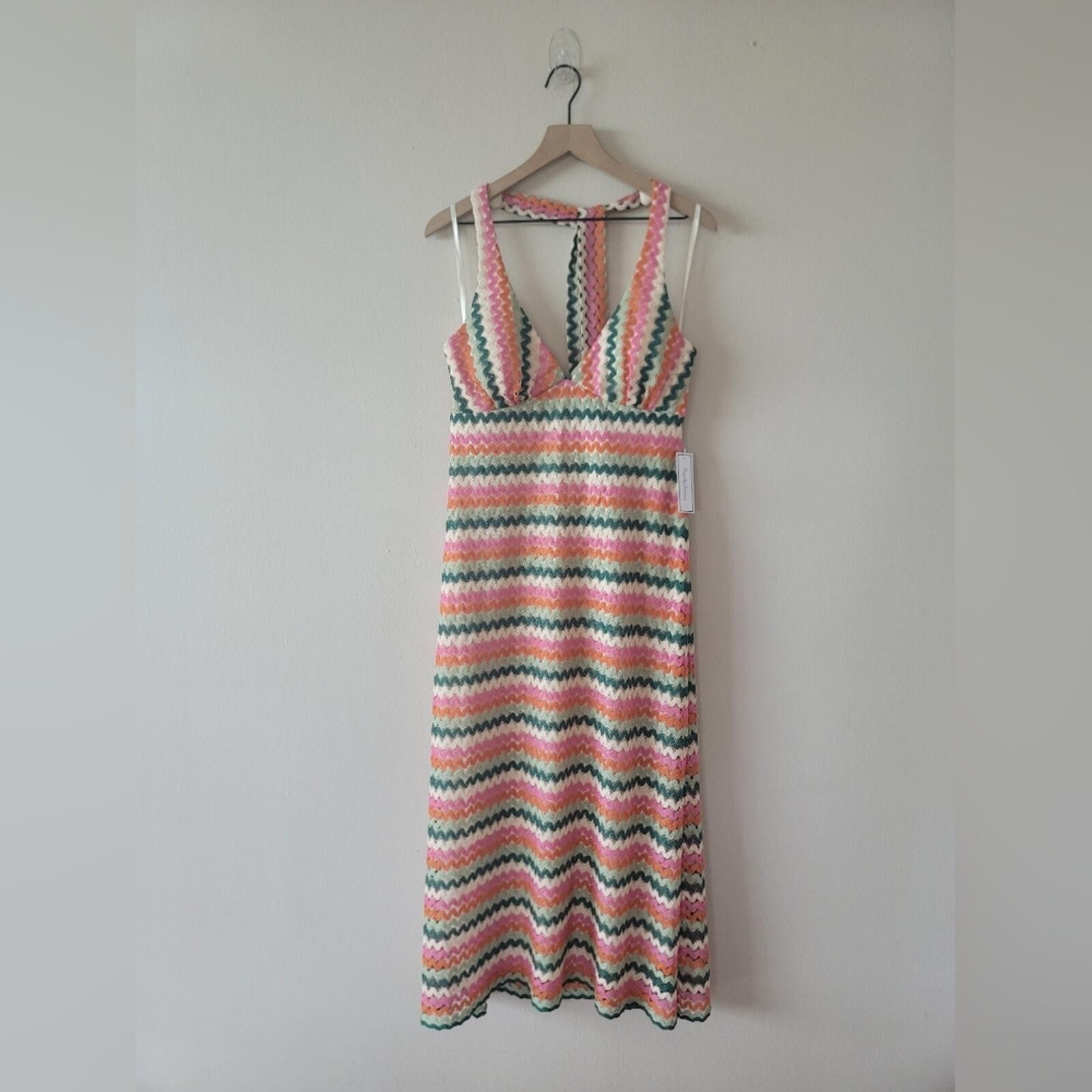 Other Premier Amour Multicolor Lace Dress NWT Chevron Sz XL Size XL / US 12-14 / IT 48-50 - 1 Thumbnail