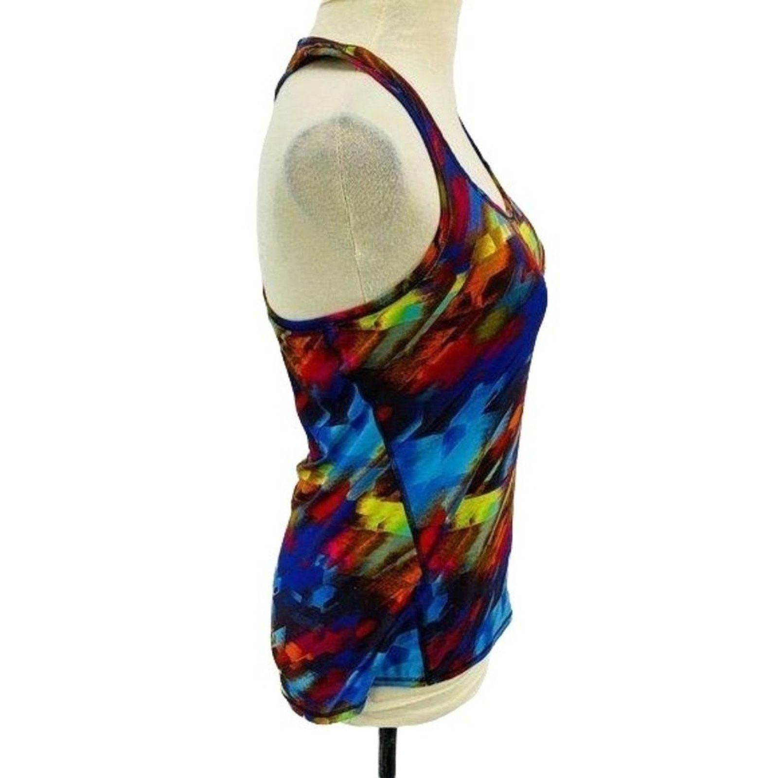 Athleta Athleta Chi Multi Colorburst Tank Xsmall Workout Size XS / US 0-2 / IT 36-38 - 4 Thumbnail