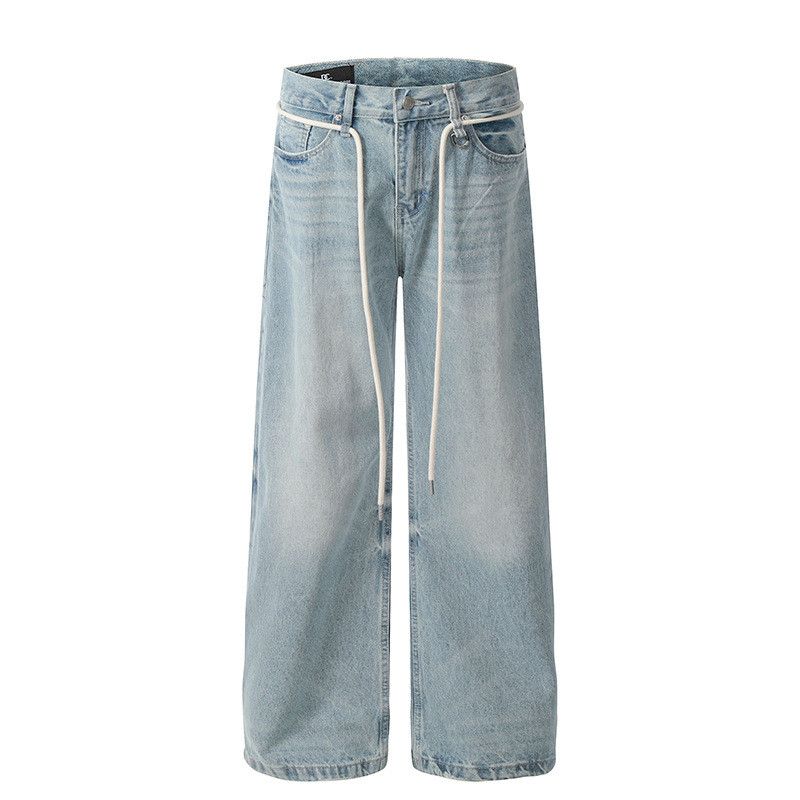 Jean American Retro Washed Blue Saber Jeans Size US 32 / EU 48 - 1 Thumbnail