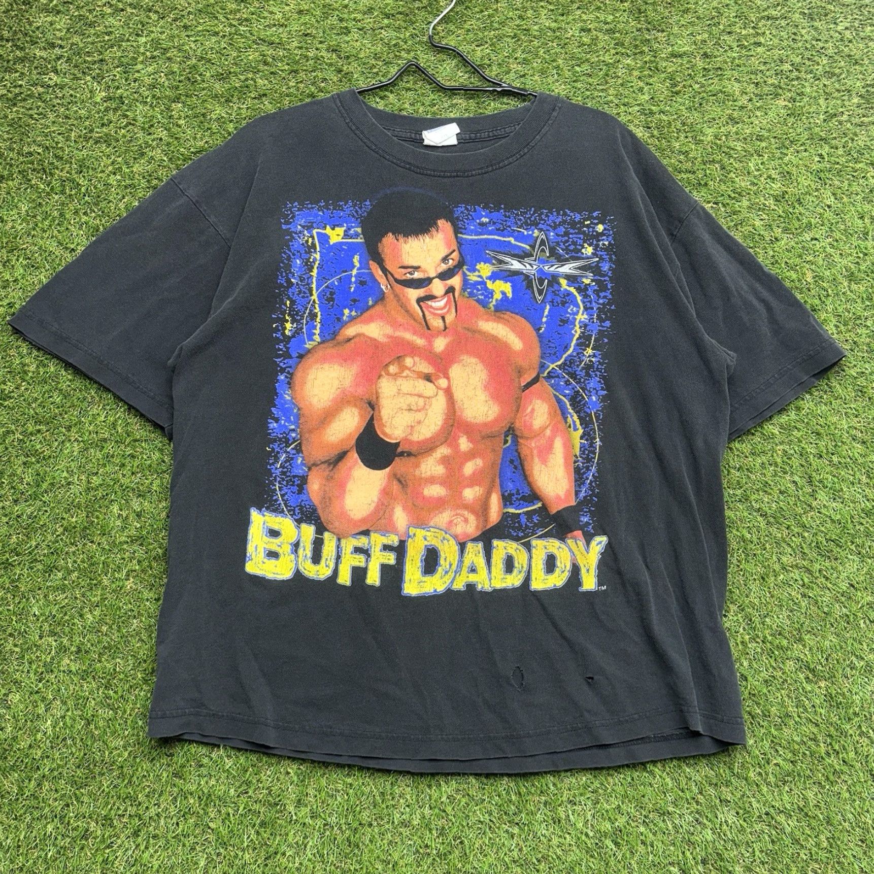 Vintage VINTAGE Buff Daddy Shirt Mens 2XL BUFF BAGWELL "STILL THE STUFF” Wrestling 90s Shirt Mens 2XL Black Cotton Graphic Tee 1990s Mens Size US XXL / EU 58 / 5 - 2 Thumbnail