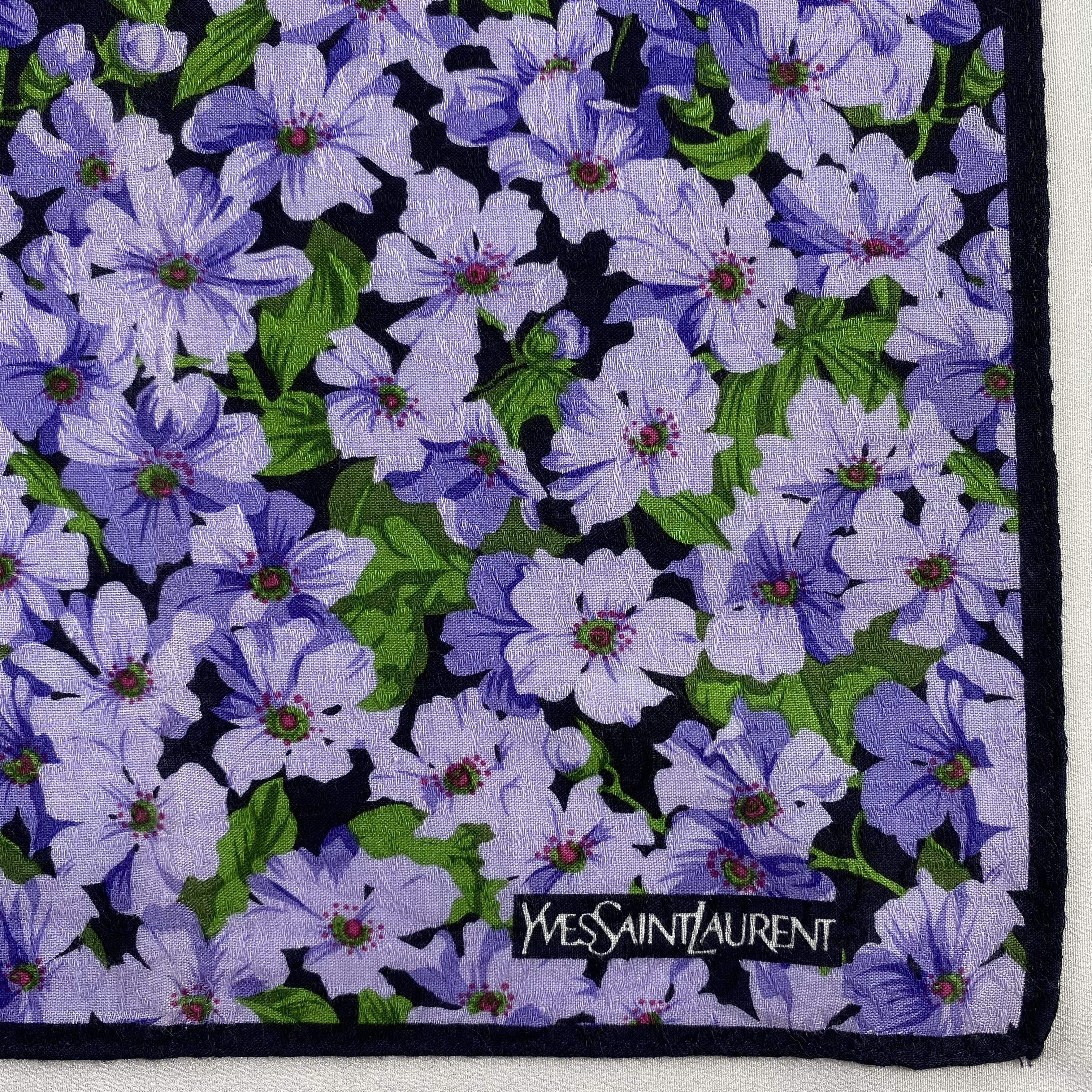 Vintage Yves Saint Laurent Neckerchief / Handkerchief-P722 Size ONE SIZE - 3 Thumbnail