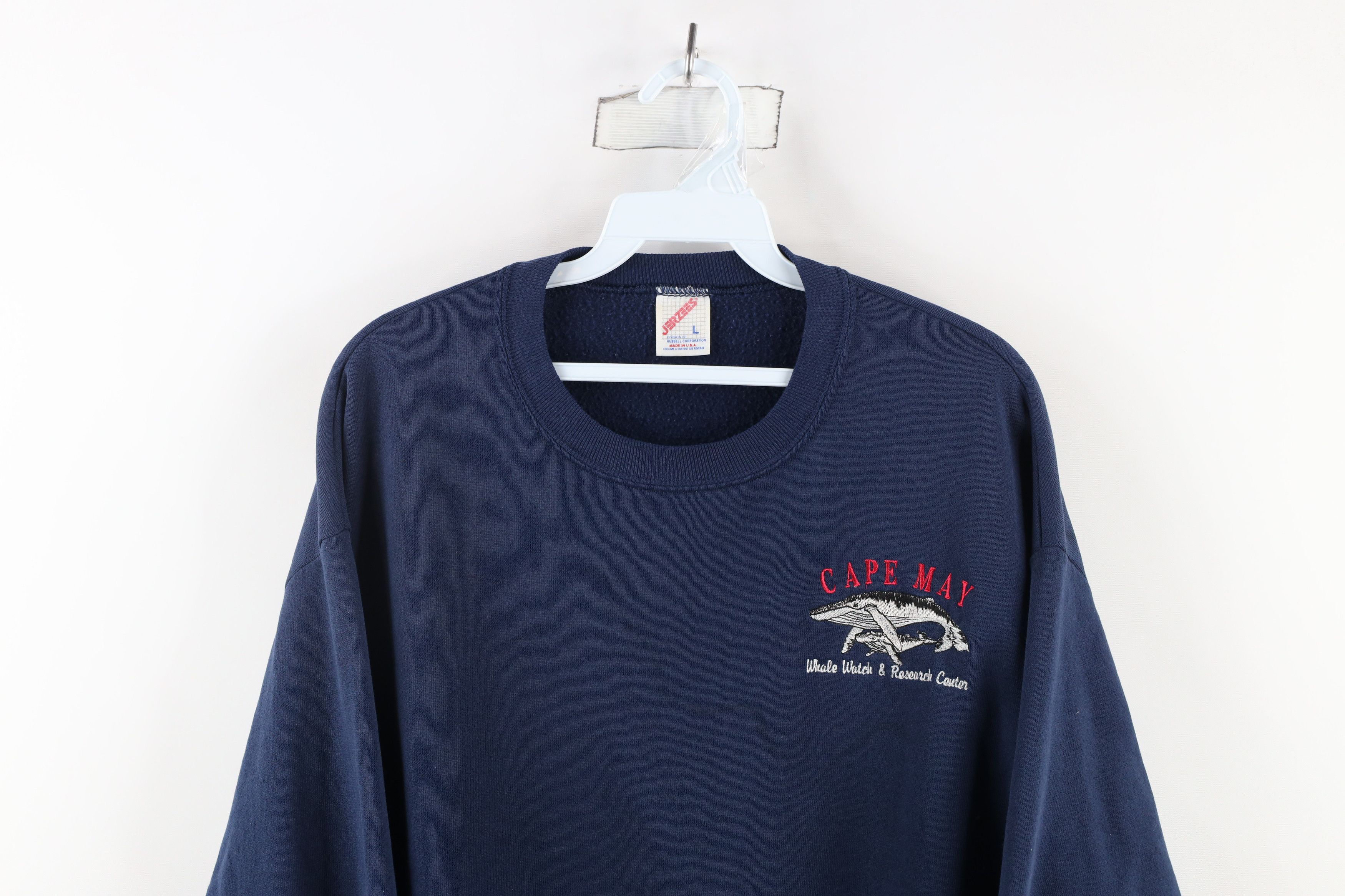 Vintage Vintage 90s Streetwear Cape May Whale Watch Sweatshirt USA Size US L / EU 52-54 / 3 - 2 Thumbnail