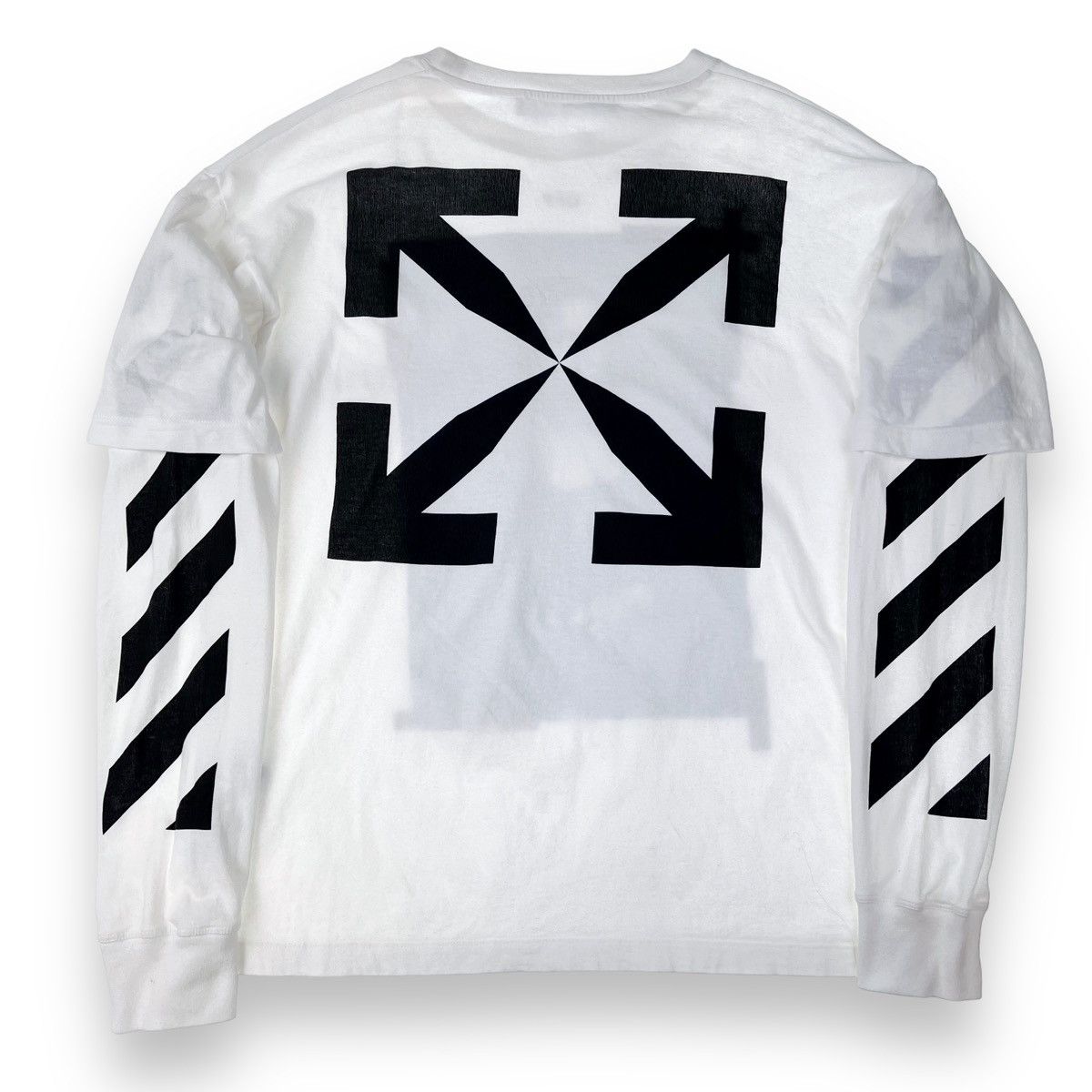Off-White Off-White Mona Lisa Double Layer Long Sleeve T Shirt Size US L / EU 52-54 / 3 - 3 Thumbnail