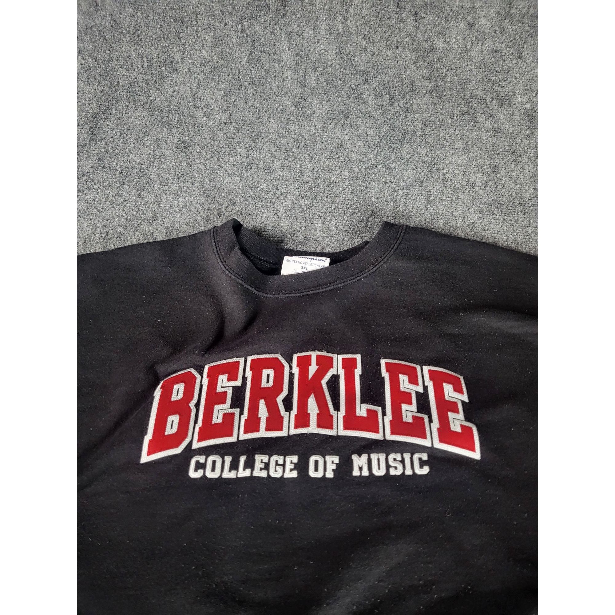 Champion Berklee College Of Music Sweatshirt Men Sz 3XL Black Champio Size US XXL / EU 58 / 5 - 2 Thumbnail