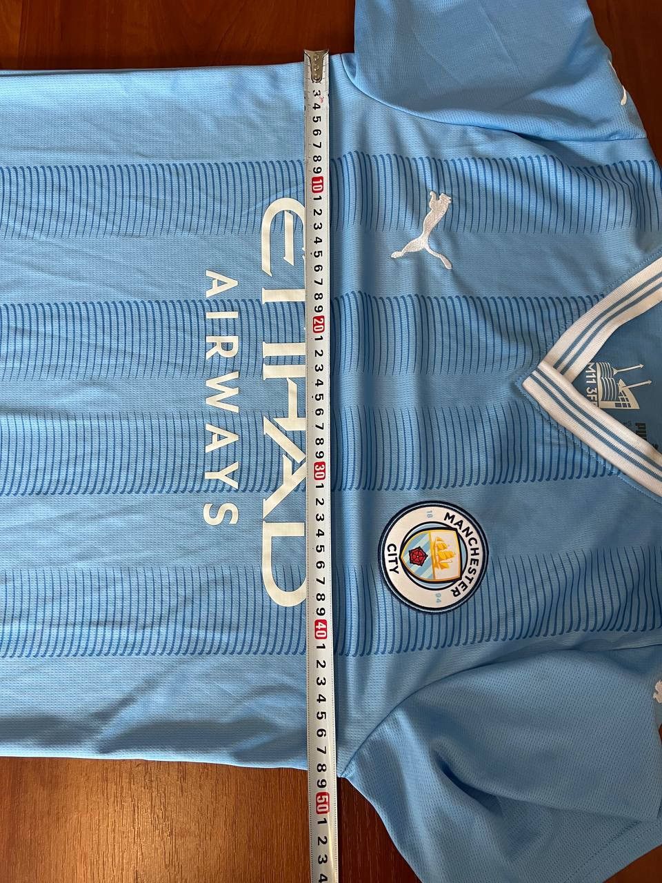 Puma 2023/24 MANCHESTER CITY HOME SOCCER JERSEY FOOTBALL SHIRT S Size US S / EU 44-46 / 1 - 19 Thumbnail