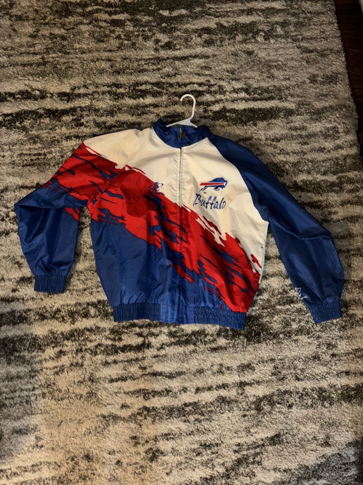 NFL × Vintage RARE Buffalo Bills 90s SPLASH Logo windbreaker NFL Pro vtg Size US L / EU 52-54 / 3 - 2 Thumbnail