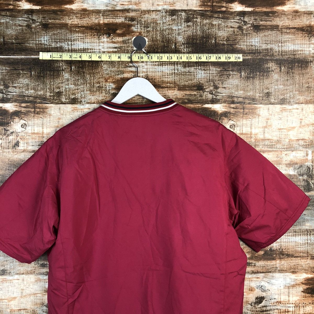 Japanese Brand Munsingwear Maroon shirt #A2204 Size US L / EU 52-54 / 3 - 14 Thumbnail