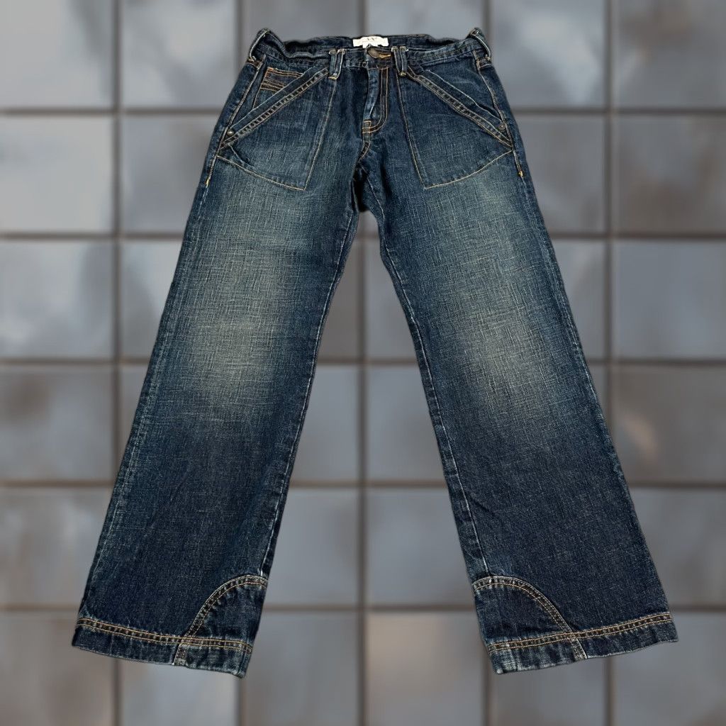 Armani Exchange Armani Exchange Jeans Regular Straight 31 Dark Wash Blue Vintage Y2K Mens Size 31 Jeans Regular Denim 5-Pocket Blue Mens Size US 31 - 1 Thumbnail