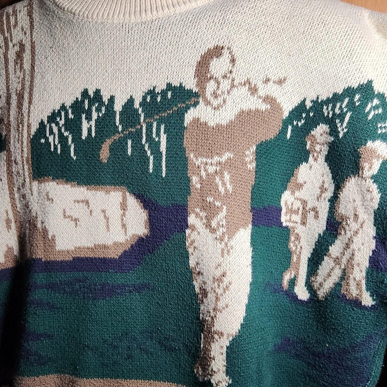 Izod 80s Golfer Big Print Knit Sweater Size US M / EU 48-50 / 2 - 3 Thumbnail