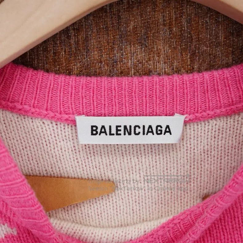 Balenciaga Balenciaga Pink barrage knitting sweater Size US XS / EU 42 / 0 - 3 Thumbnail