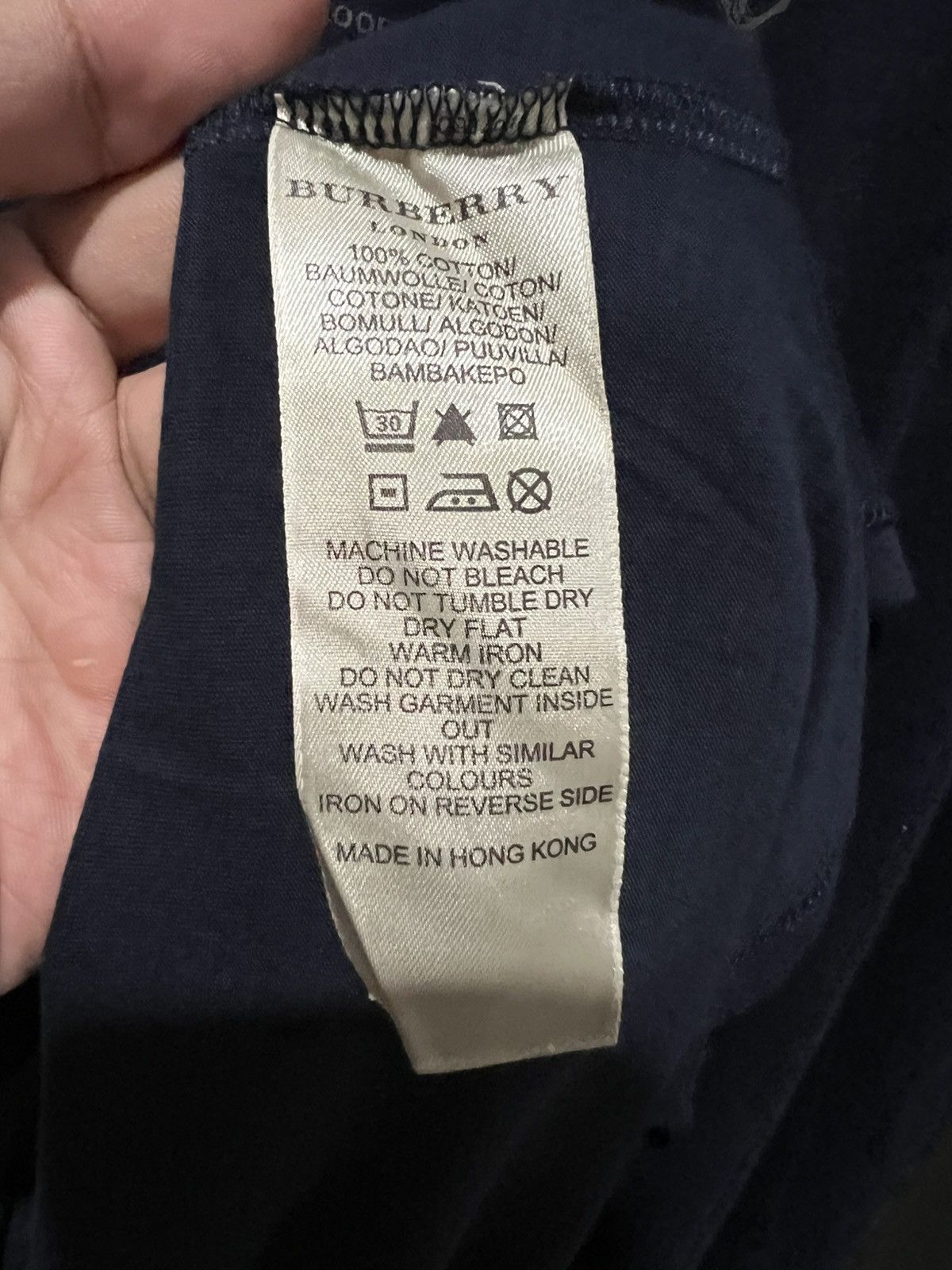 Burberry Burberry Black Thin Soft Cotton Long Sleeve T-Shirt Size US L / EU 52-54 / 3 - 7 Thumbnail
