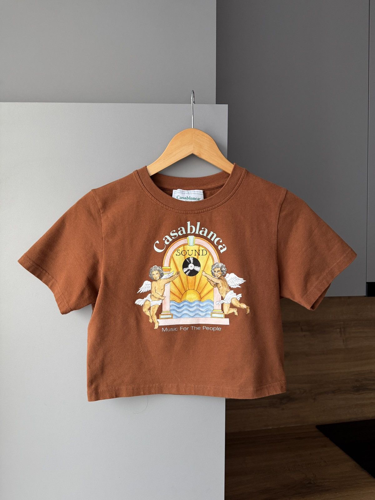Casablanca Casablanca Studio De Musique Brown Printed T-Shirt Size L / US 10 / IT 46 - 1 Thumbnail