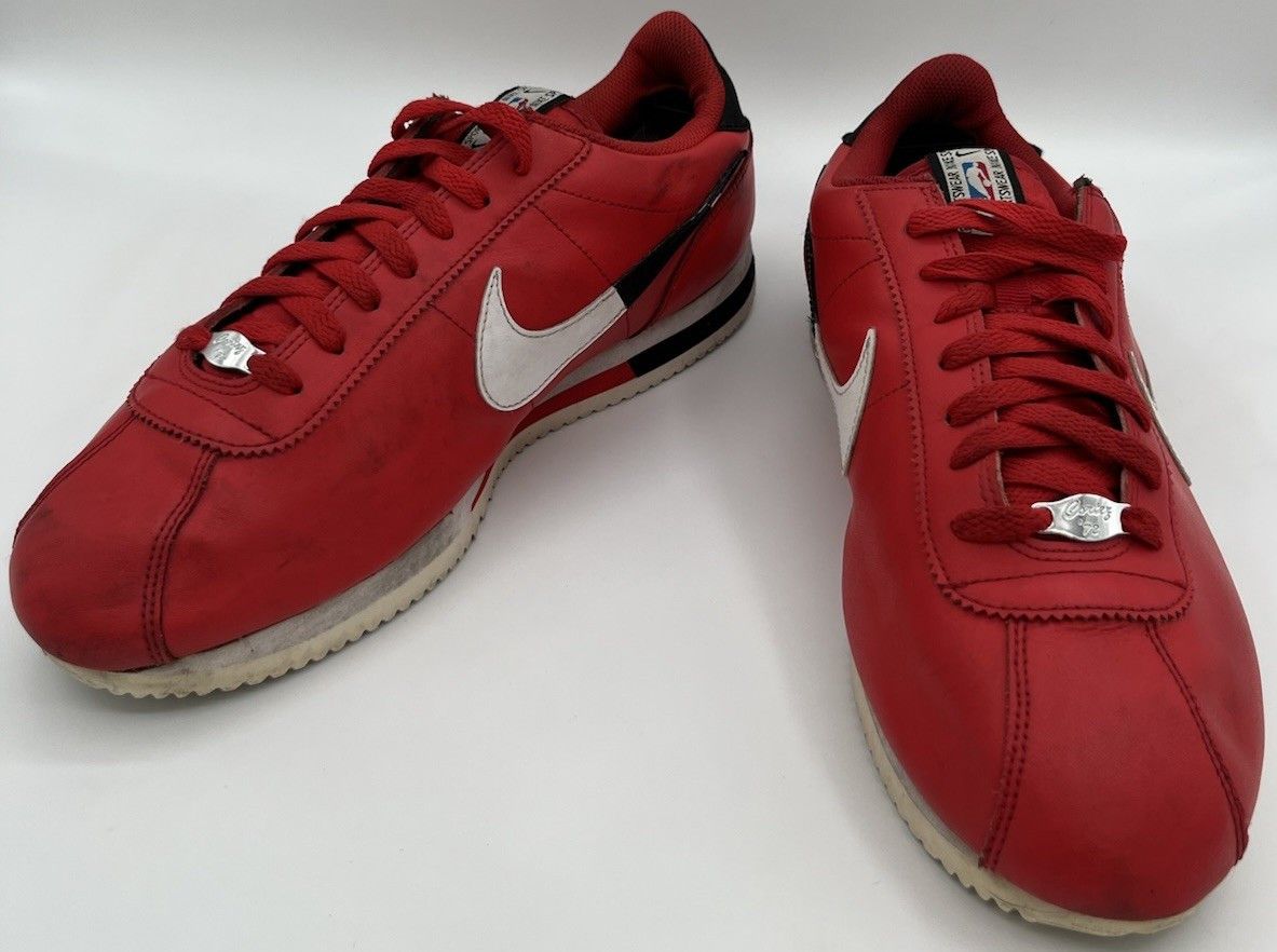 Nike Nike Cortez NBA SE Red White Black Sneakers Mens Size 12 Size US 12 / EU 45 - 1 Thumbnail