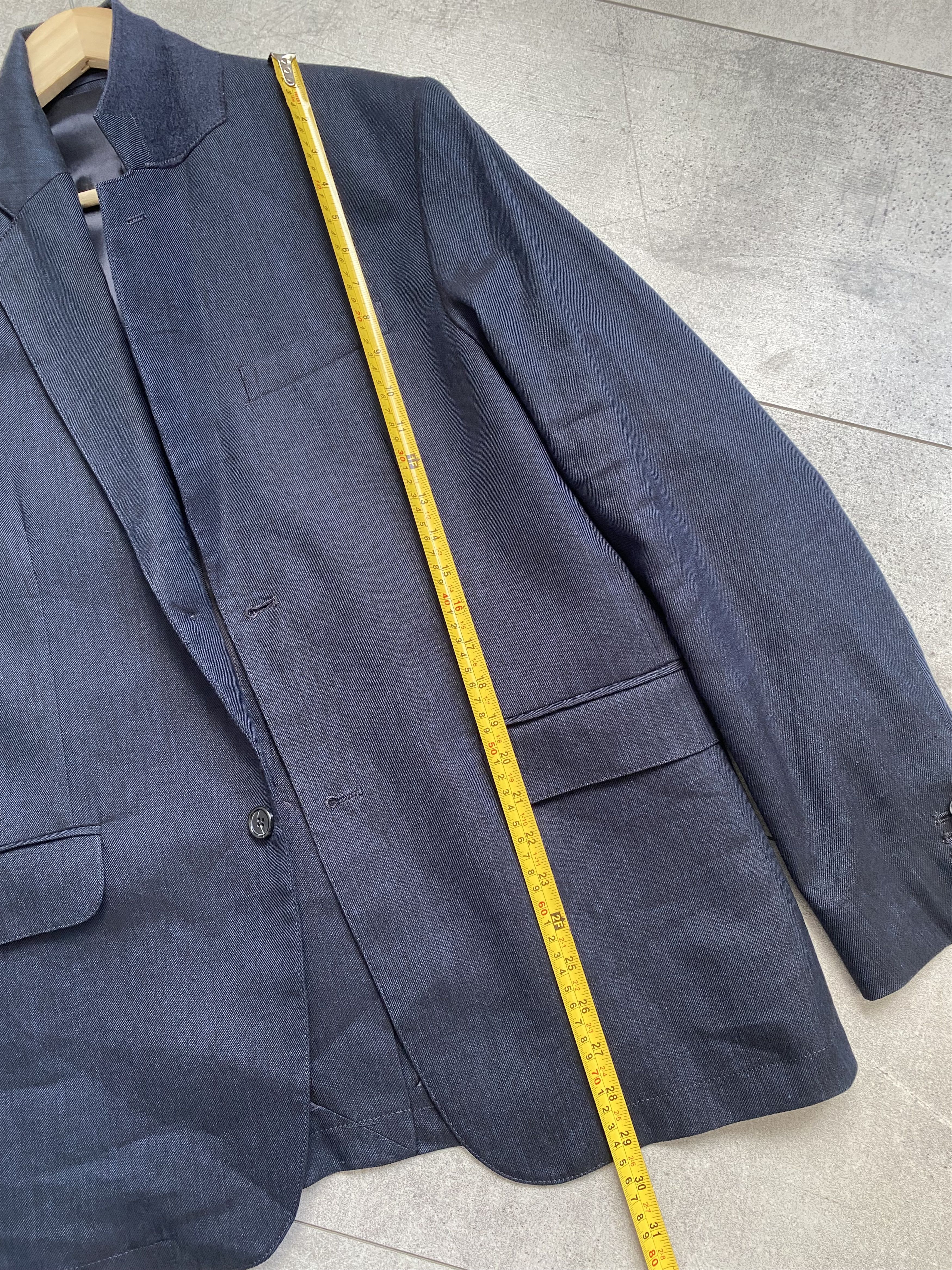 Arket ARKET Modern Cotton / True Hemp Navy Blazer Size 50R - 13 Thumbnail