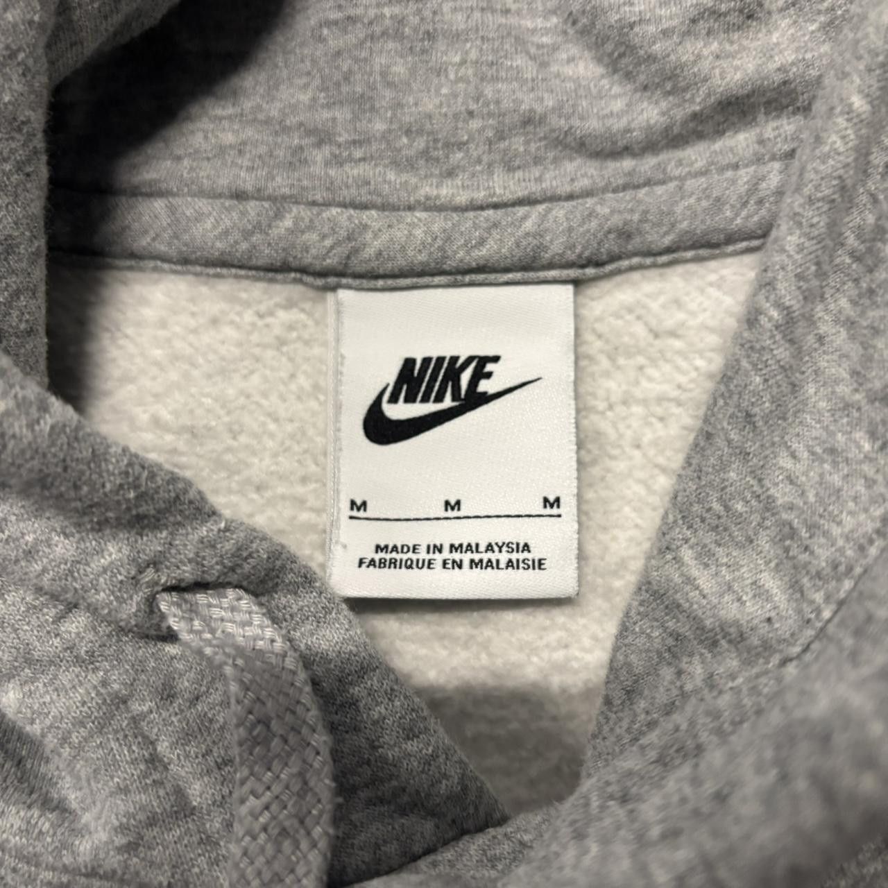 Nike × Vintage Crazy Vintage Y2K/2000s Light Grey Nike Streetwear Essential Hoodie! Size US M / EU 48-50 / 2 - 7 Thumbnail