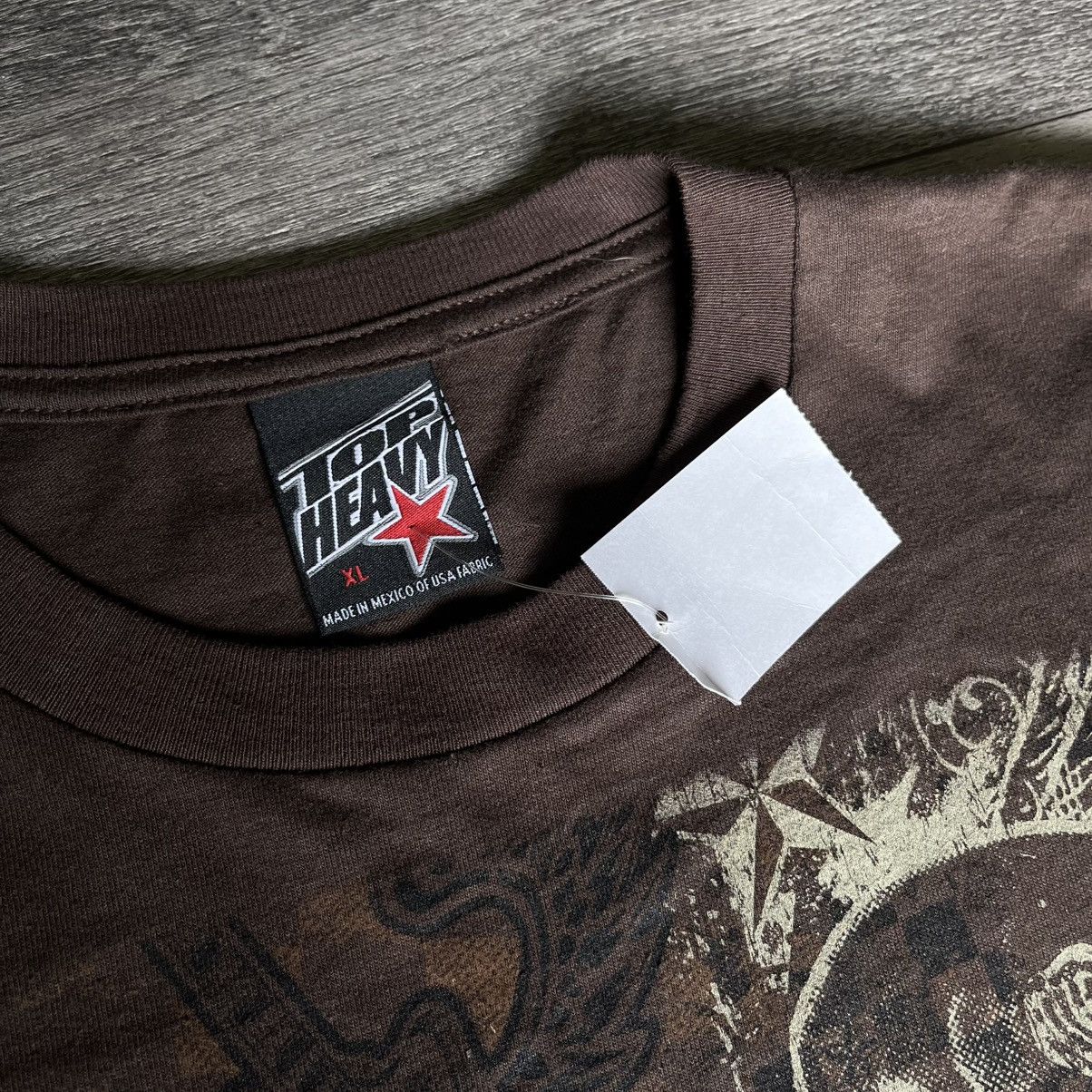 Affliction × Vintage New Vintage 2000s Top Heavy Affliction Skull Longsleeve Tee Size US L / EU 52-54 / 3 - 3 Thumbnail