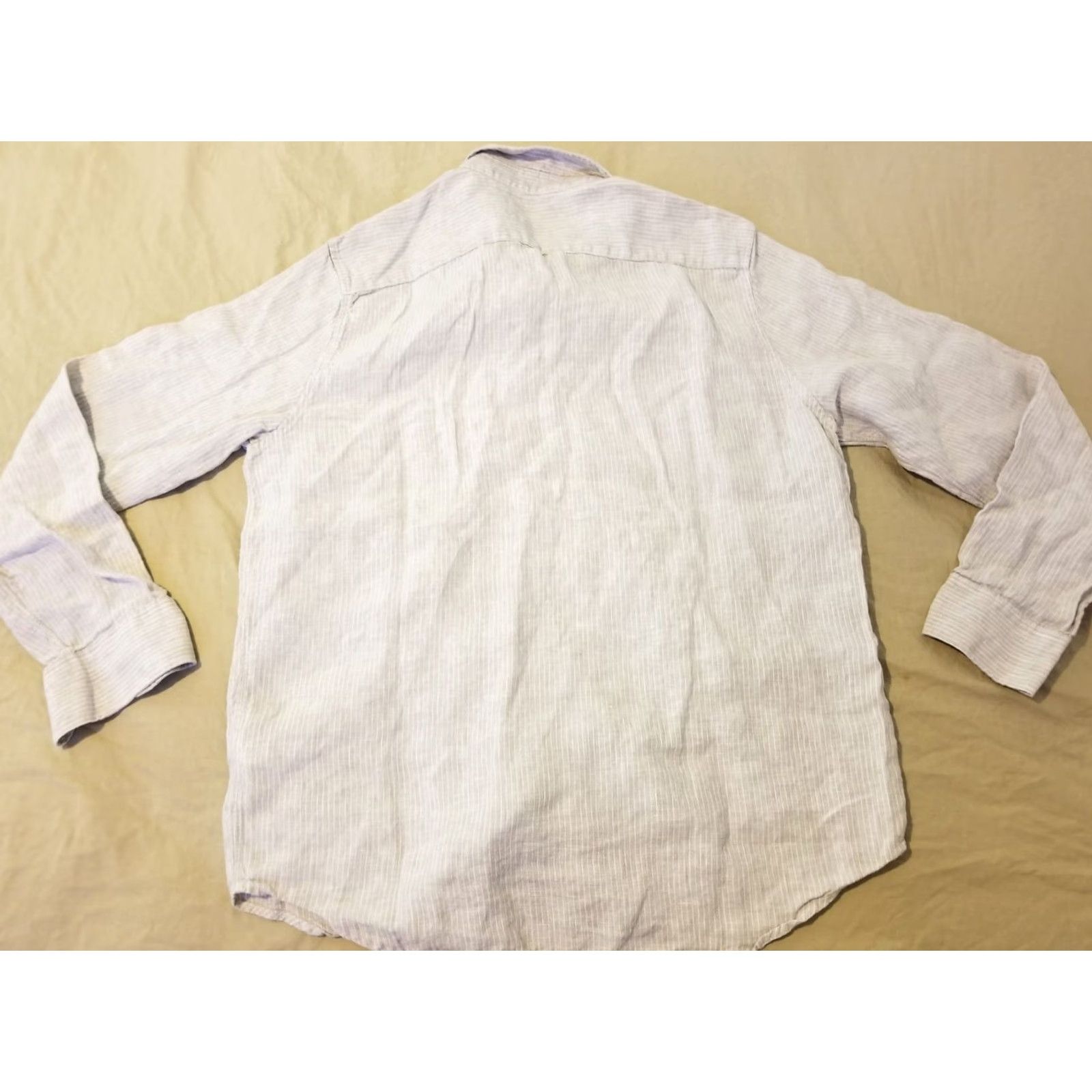 Everlane VINTAGE? No — Everlane Linen Dress Shirt M Medium Gray Button-Up Shirt Mens Regular Collar-Down Long Sleeve Casual連 Size 40R - 6 Thumbnail