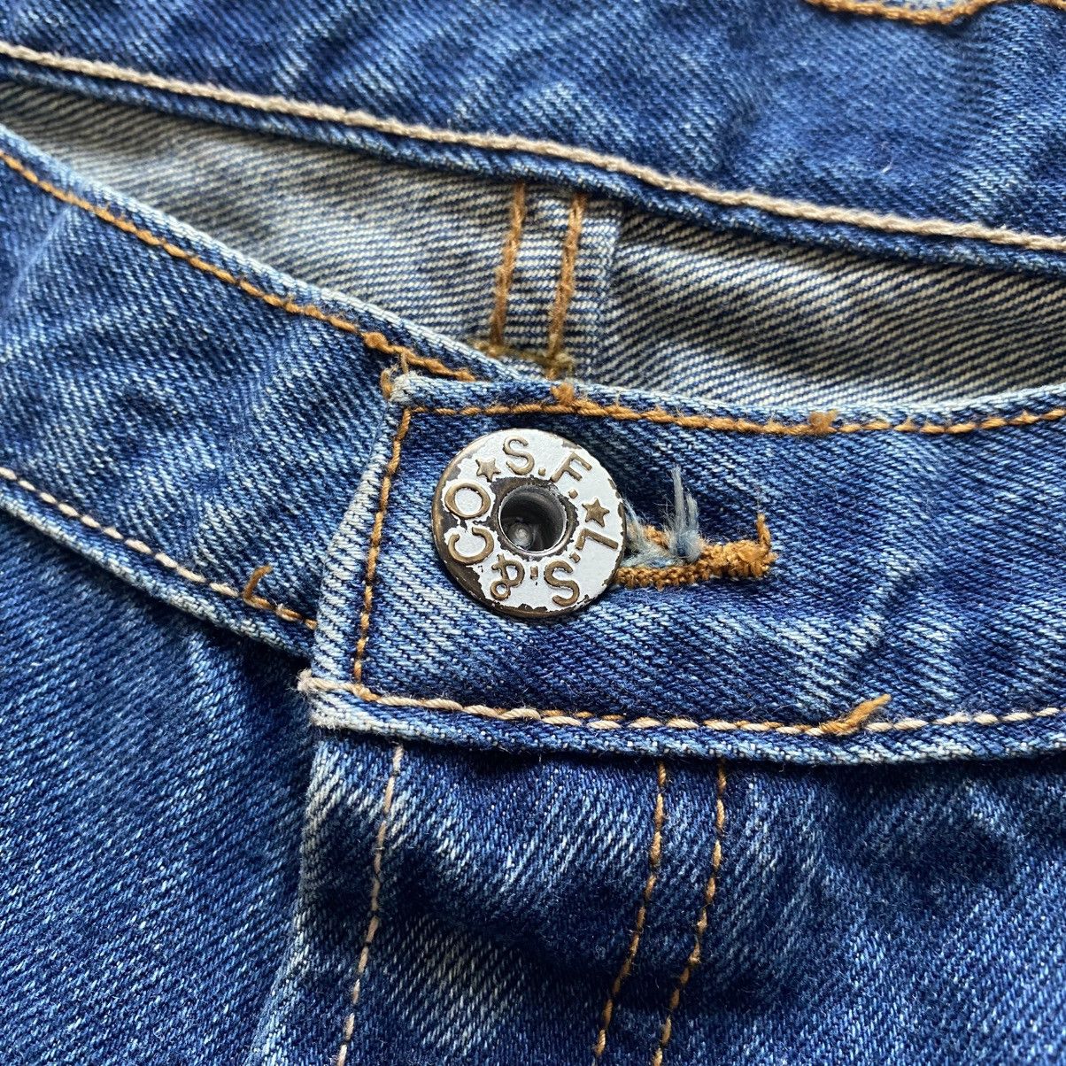 Levi's Archive Japan Levi’s 501 Distressed Sashiko Vibe Jeans Y2K Size US 34 / EU 50 - 11 Thumbnail