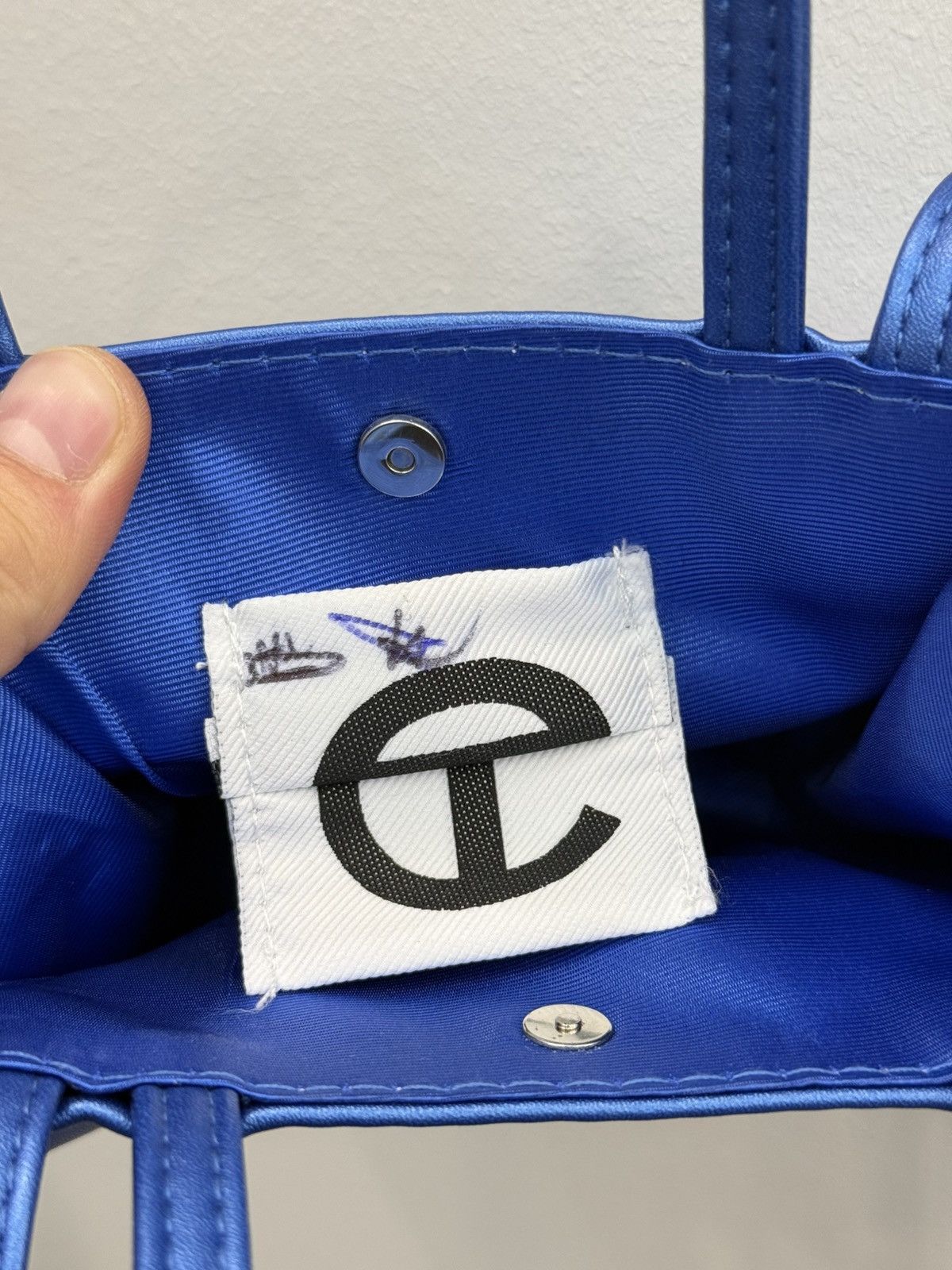 Telfar Telfar Small Blue Shopping Bag Size ONE SIZE - 4 Thumbnail