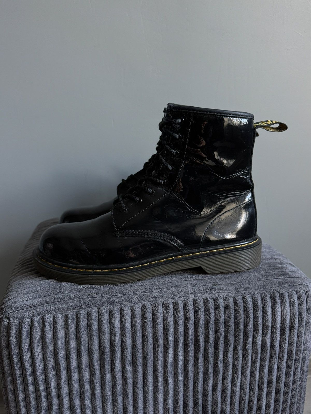 Dr. Martens Dr.Martens 1460 Patent Leather Lamper Boots Size US 8 / IT 38 - 3 Thumbnail
