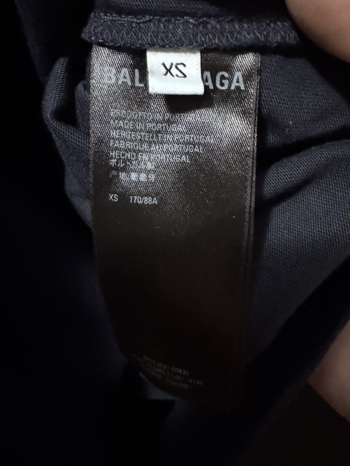 Balenciaga Balenciaga Sporty B Crest T-Shirt Navy — BLUELLE🌊 Size US XS / EU 42 / 0 - 5 Thumbnail